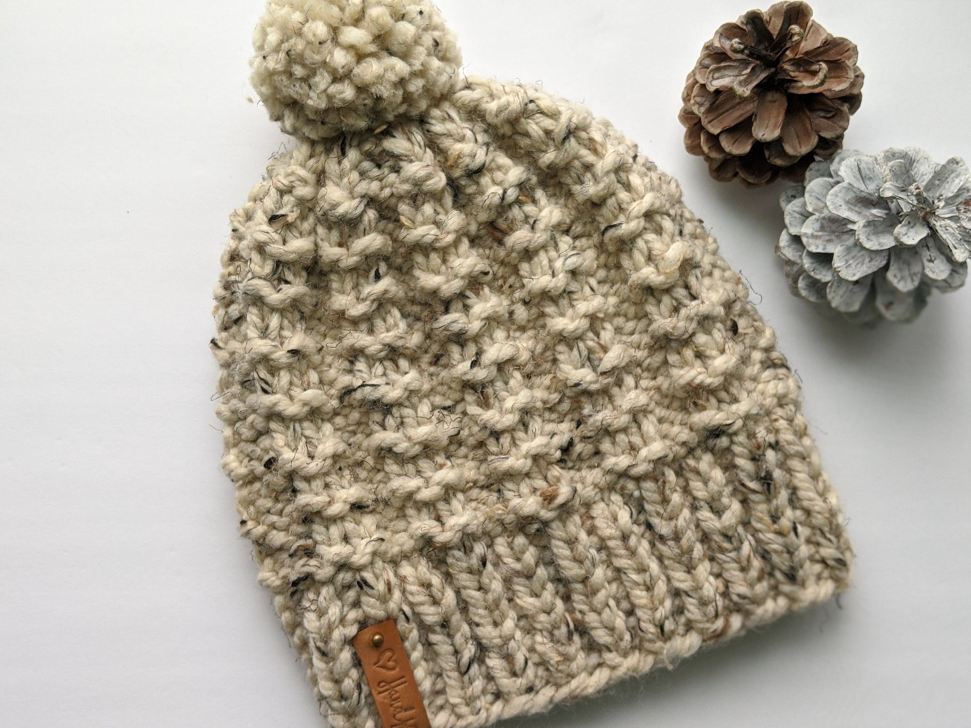 Bumpy Road & Chain Link Knit Hat Patterns Bundle product image (6)