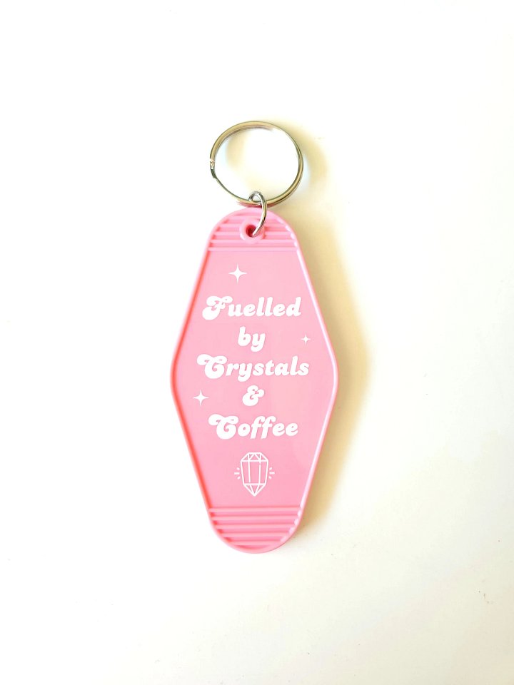 Crystals & Coffee keychain product image (1)