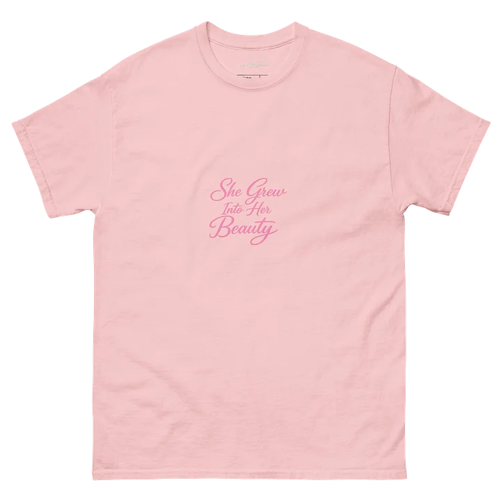 She Grew Into Her Pretty – Feminine Script Tee product image (2)
