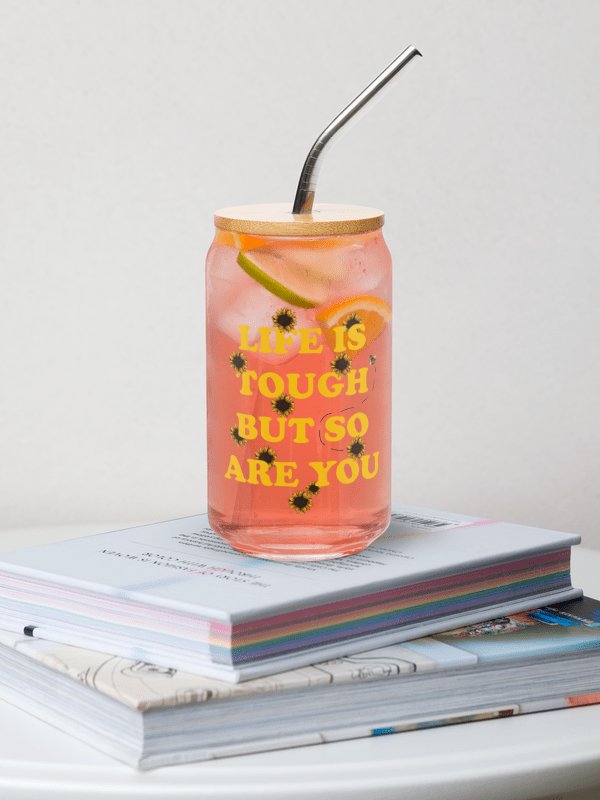 Life Is Tough Can-Shaped Glass product image (5)