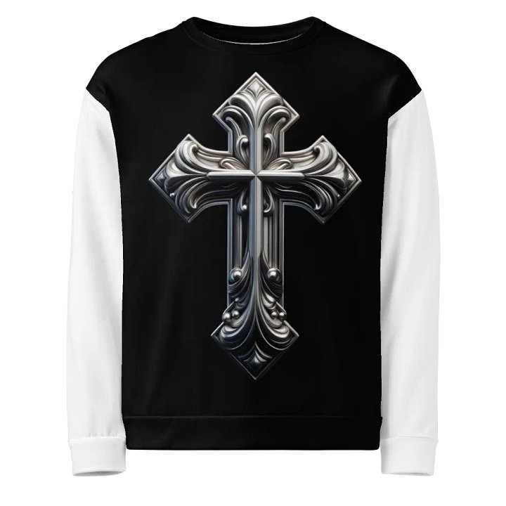A Silver Angel and Cross - Unisex Sweatshirt #9 product image (1)