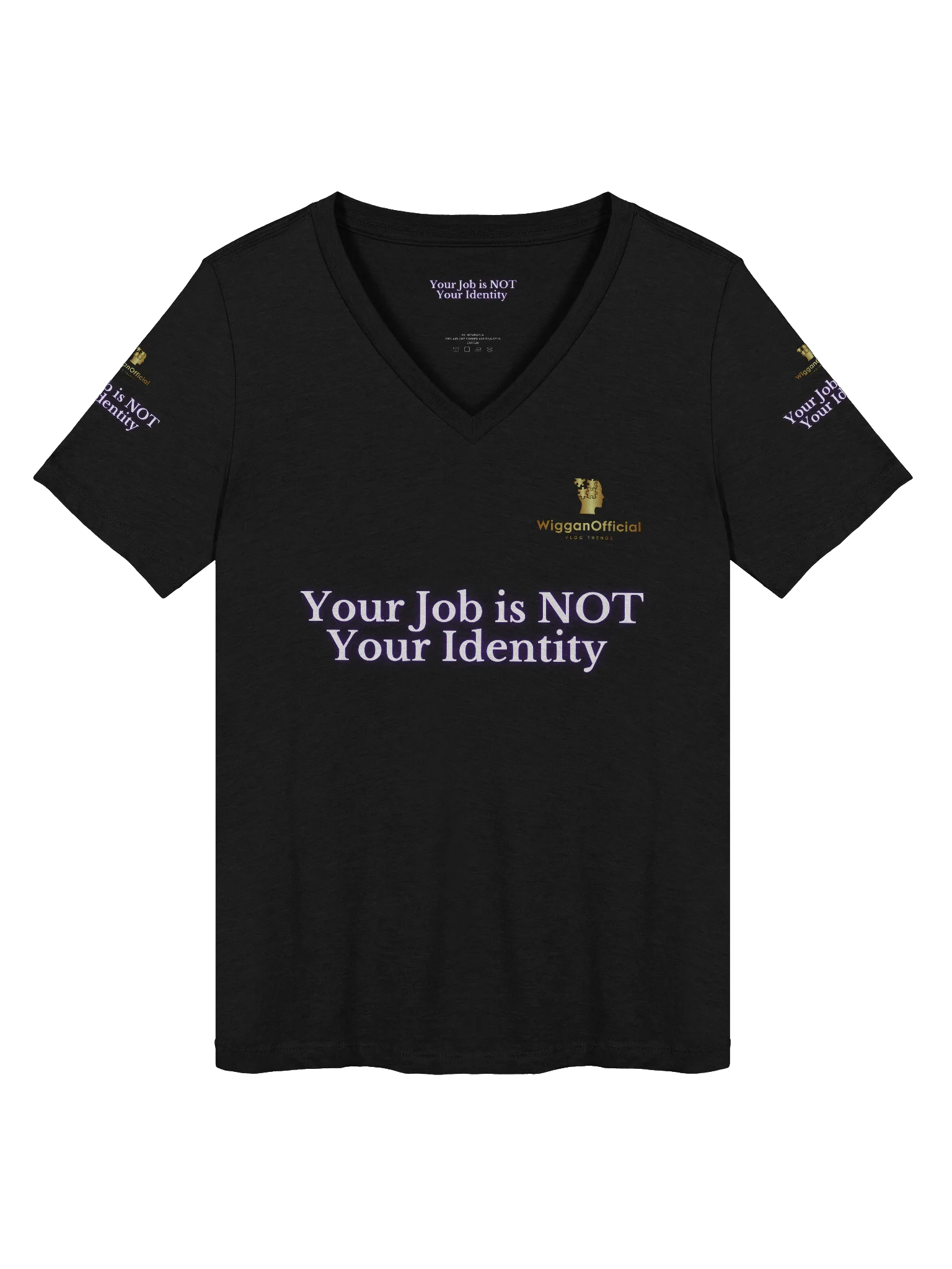 WigganOfficial Your Job Is NOT Your Identity Women's Relaxed V-Neck T-Shirt product image (1)