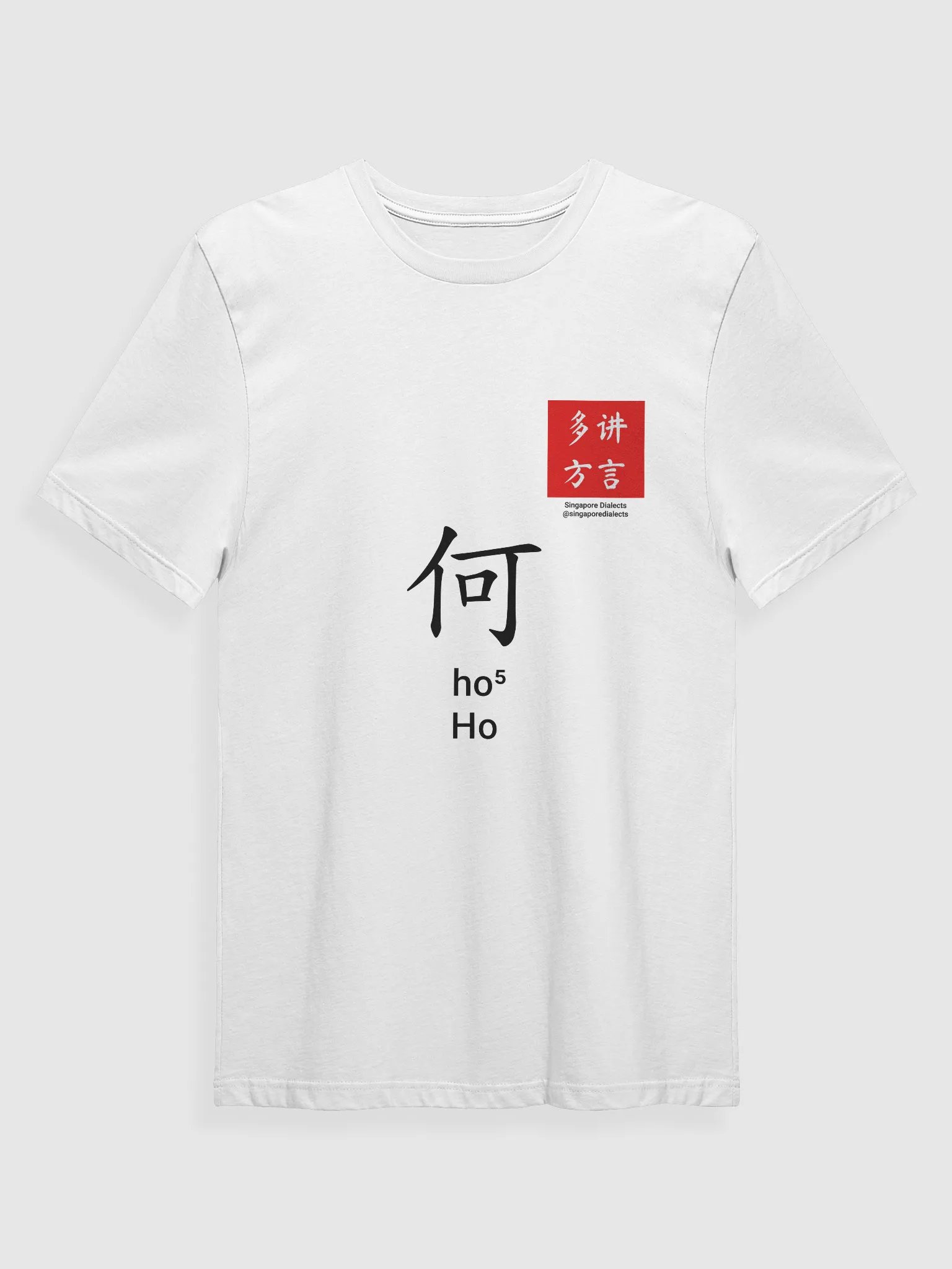 何 Ho (Teochew) Surname T-Shirt (Light) product image (1)