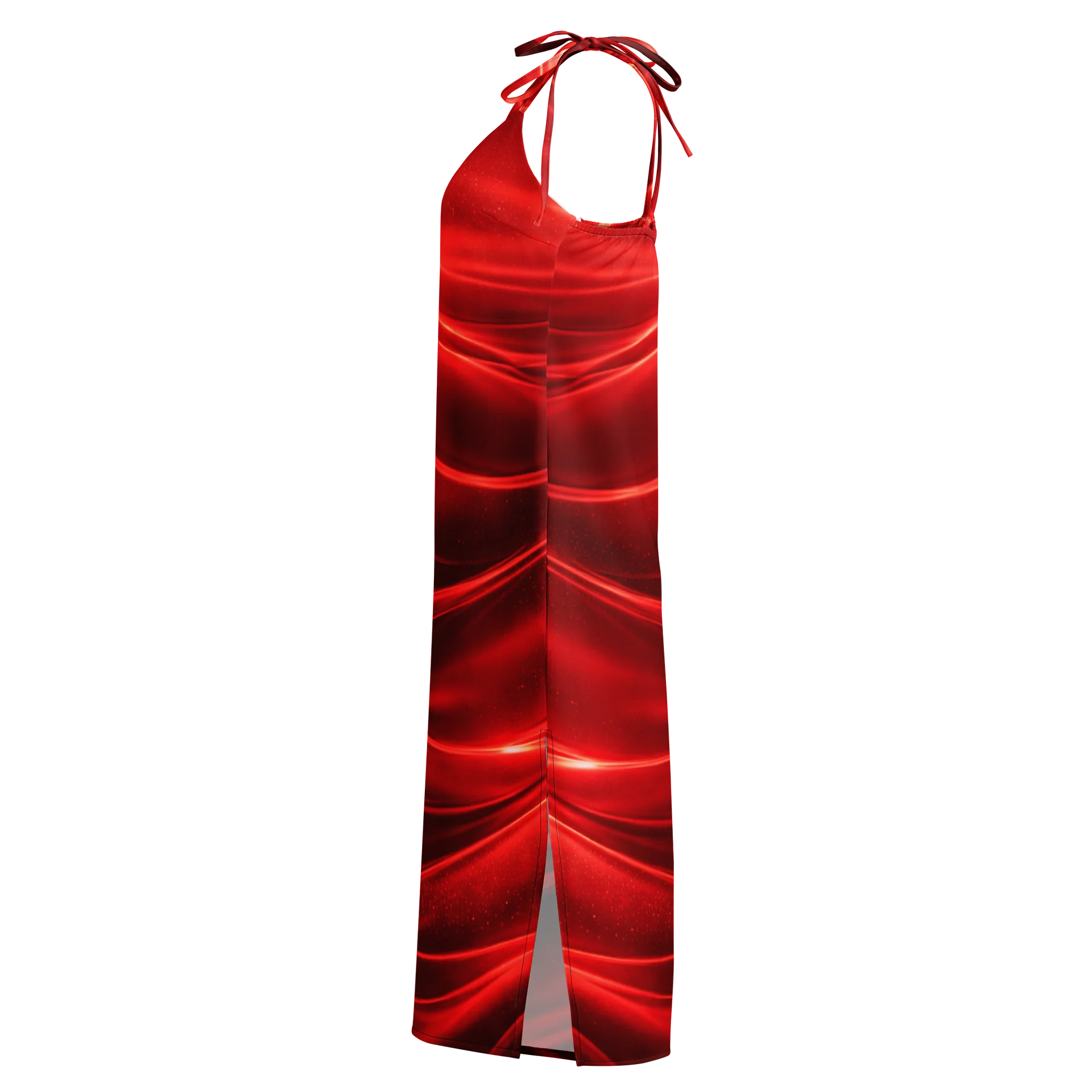 LetshyGo Red midi dress with a front side slit product image (4)