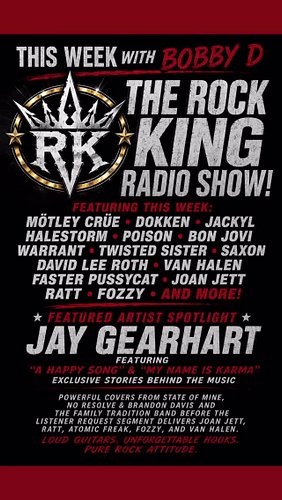NEW THIS WEEK ON THE ROCK KING RADIO SHOW!

Rock King Bobby D is back with another killer lineup featuring Mötley Crüe, Dokke...