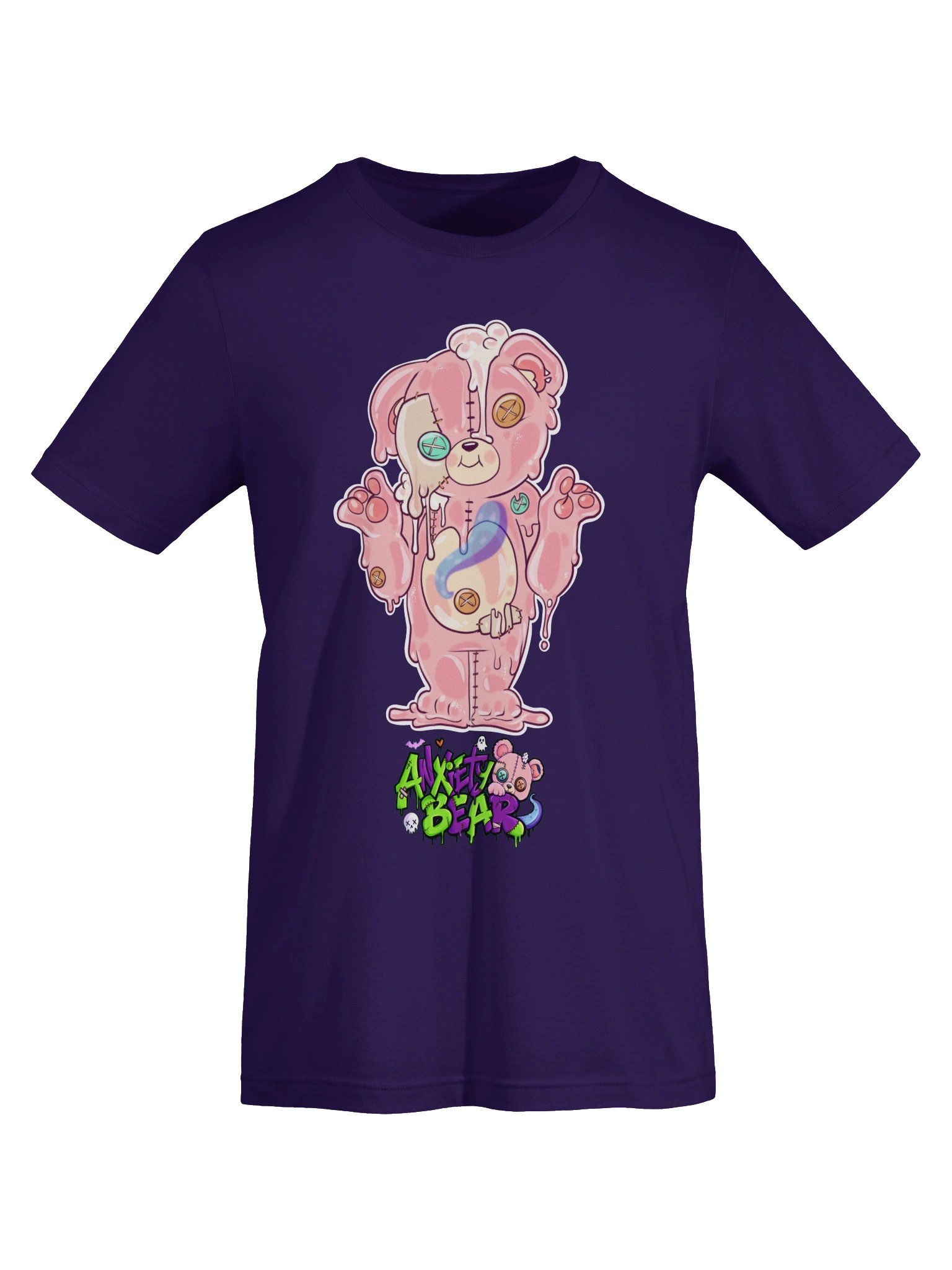 Anxiety Bear Scare Bear Tshirt: Slime Bear product image (33)
