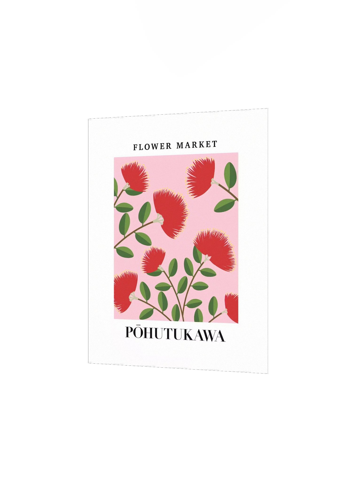 New Zealand Flower Market - Pohutukawa Flower - Unframed Wall Art product image (6)