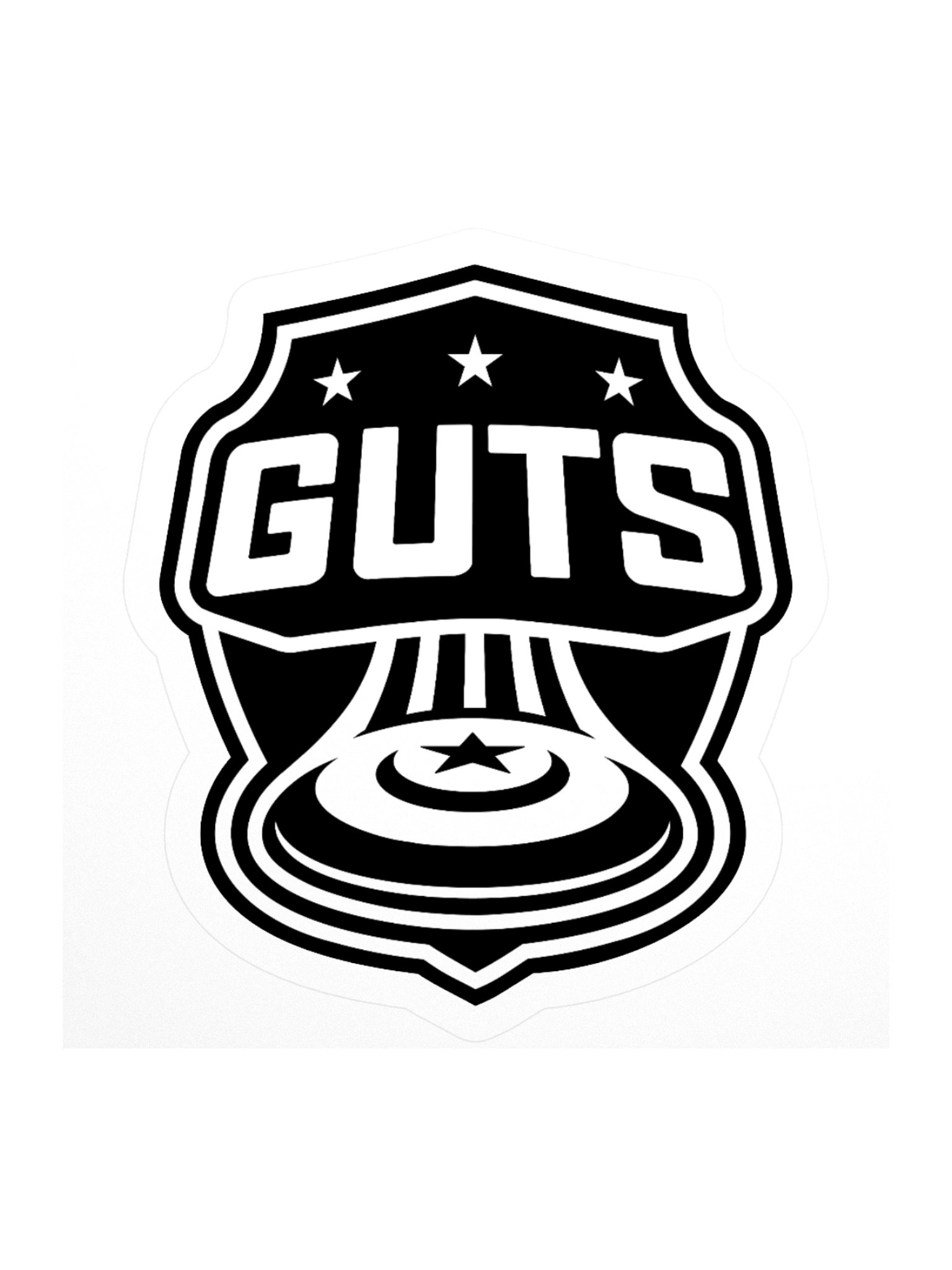 Guts Black Logo Sticker product image (1)