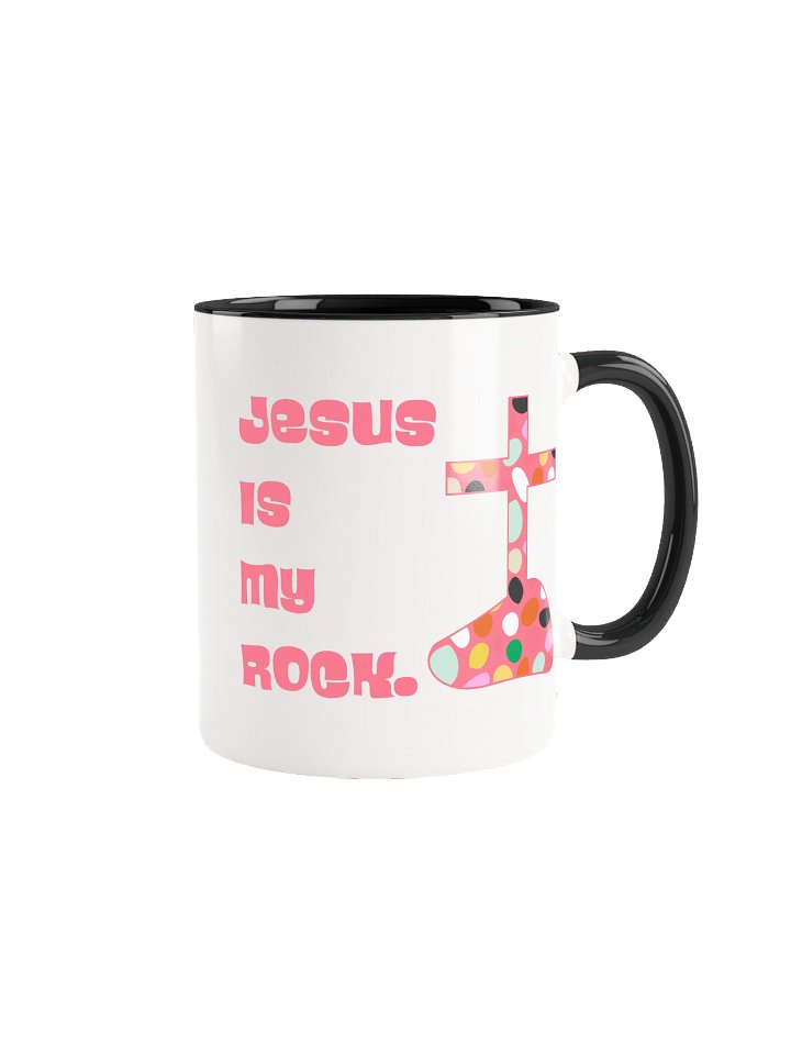 Jesus Is My ROCK — Polka-Dot Cross Mug product image (6)