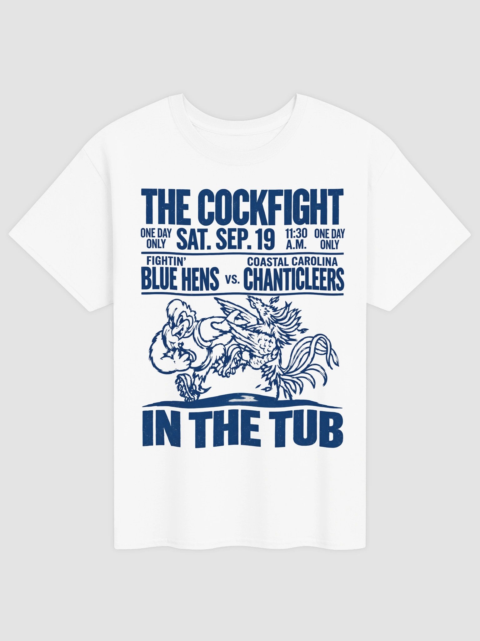 Coastal Carolina vs Delaware Cockfight In The Tub Gameday Shirt product image (2)