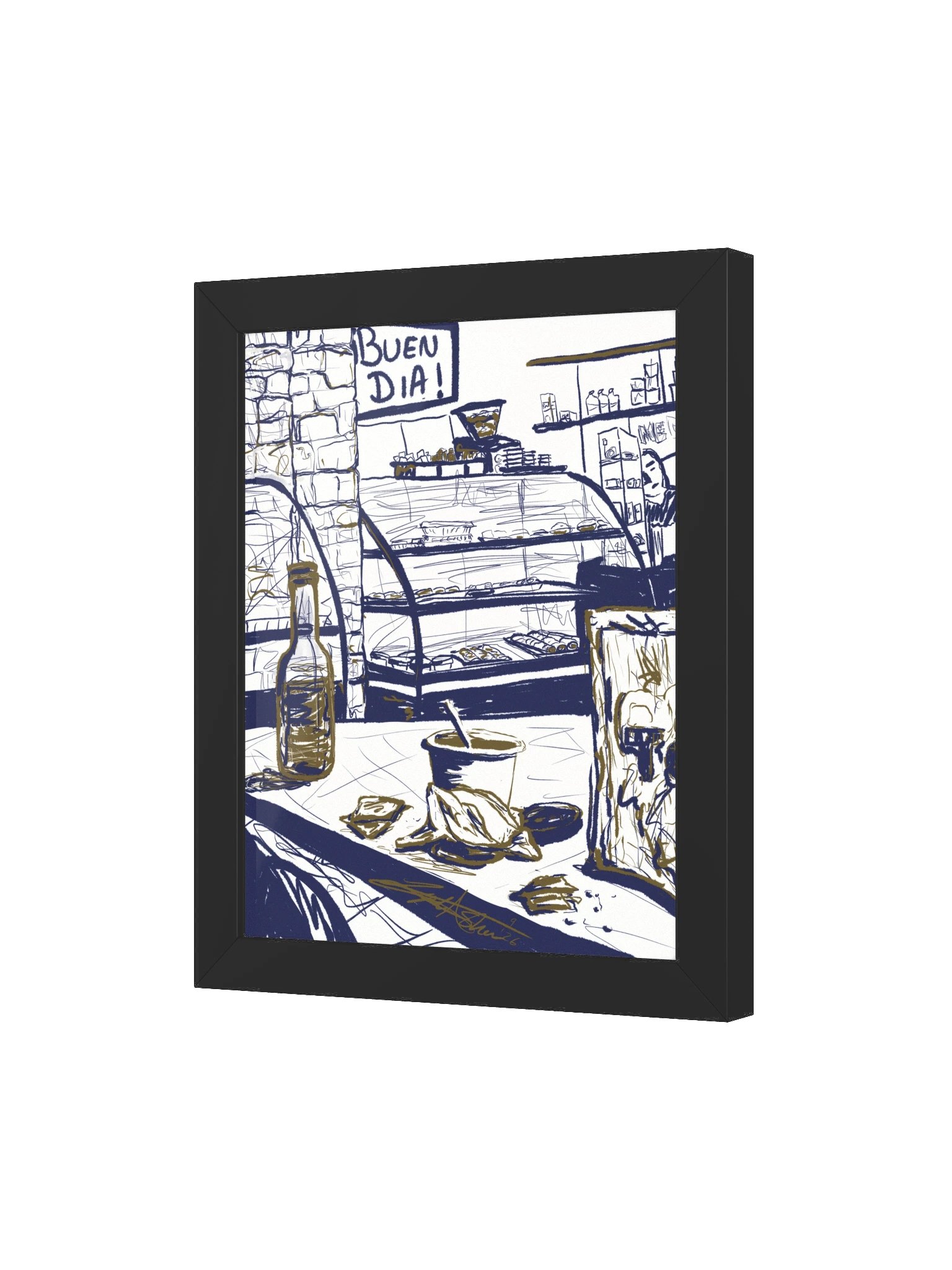 Buen día en la panadería | Framed Art Print product image (19)