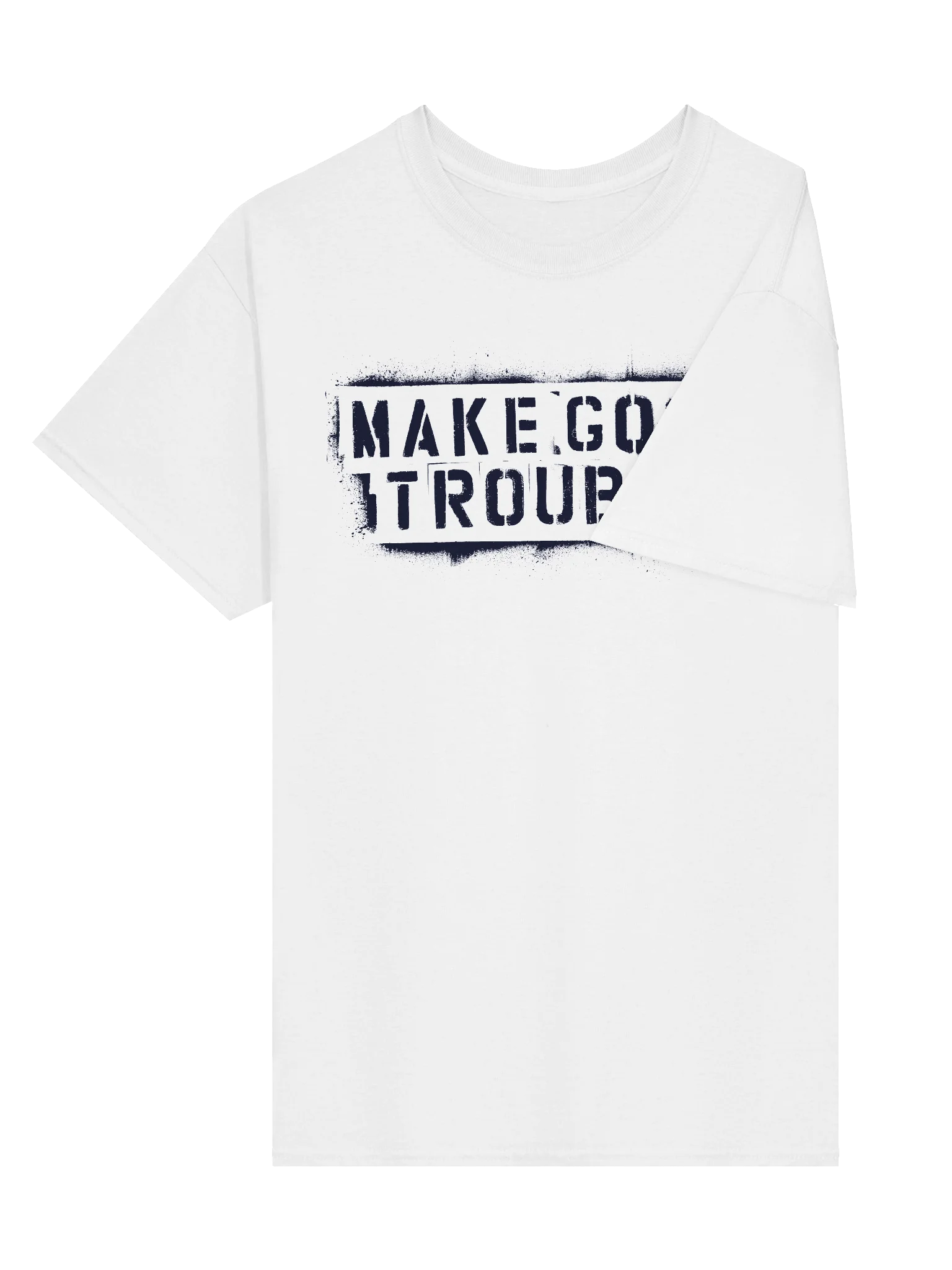Make Good Trouble Gildan Heavyweight T-Shirt black letters product image (2)