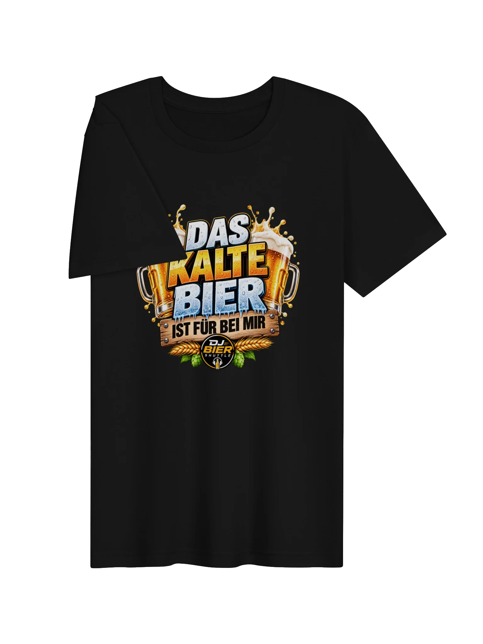 Das kalte Bier ist für bei mir (Schriftzug) T-Sirt product image (3)