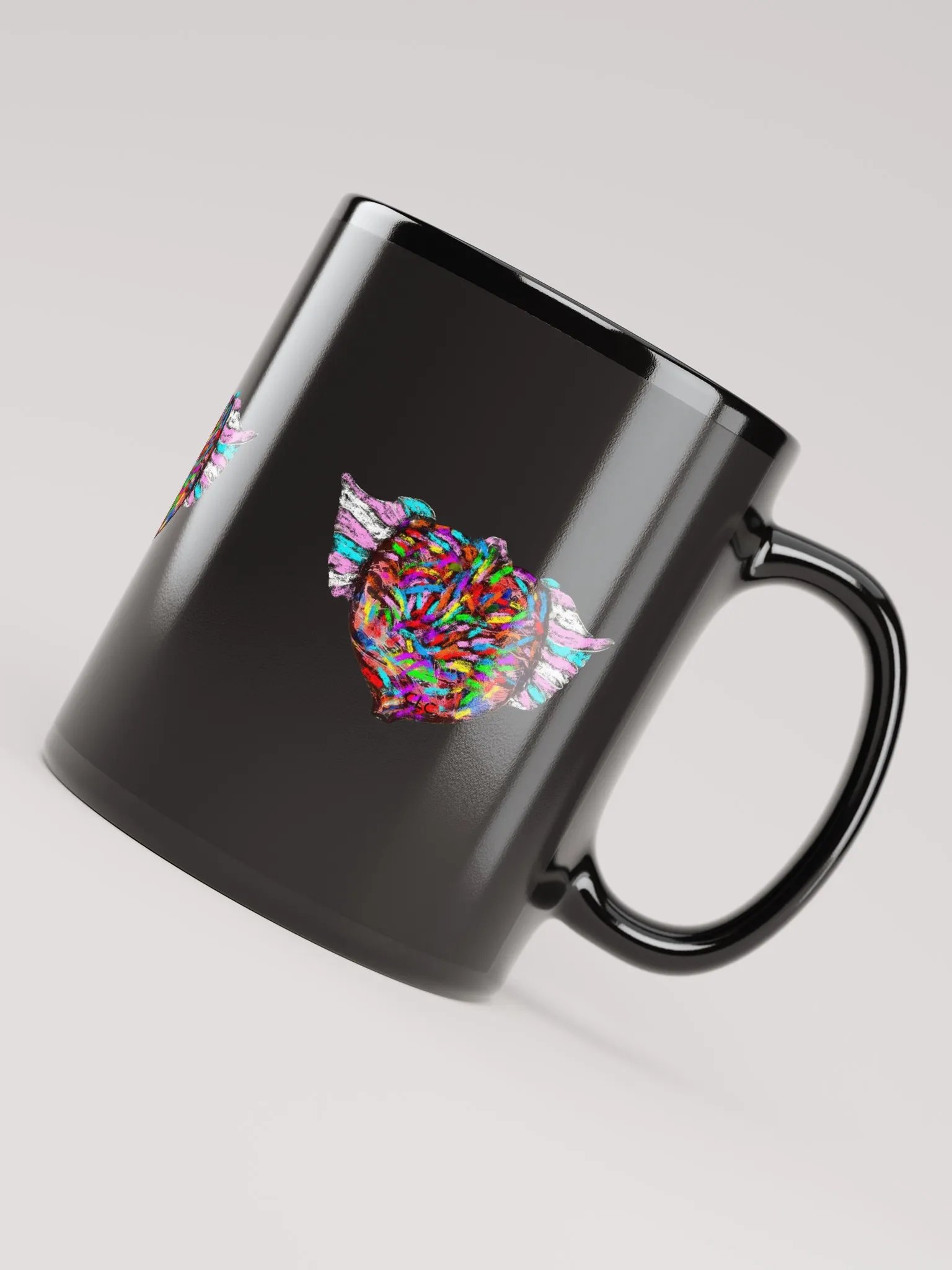 Love Has Wings Mug - Black product image (4)