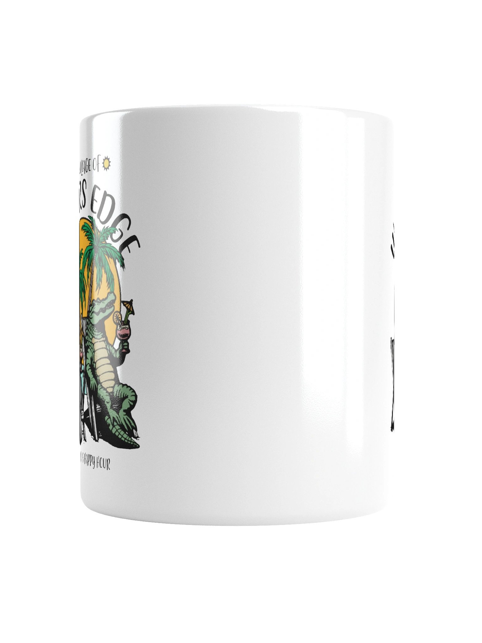 The Village of Waters Edge TV Florida USA Fun Manatee Alligator Design Coffee Mug product image (6)