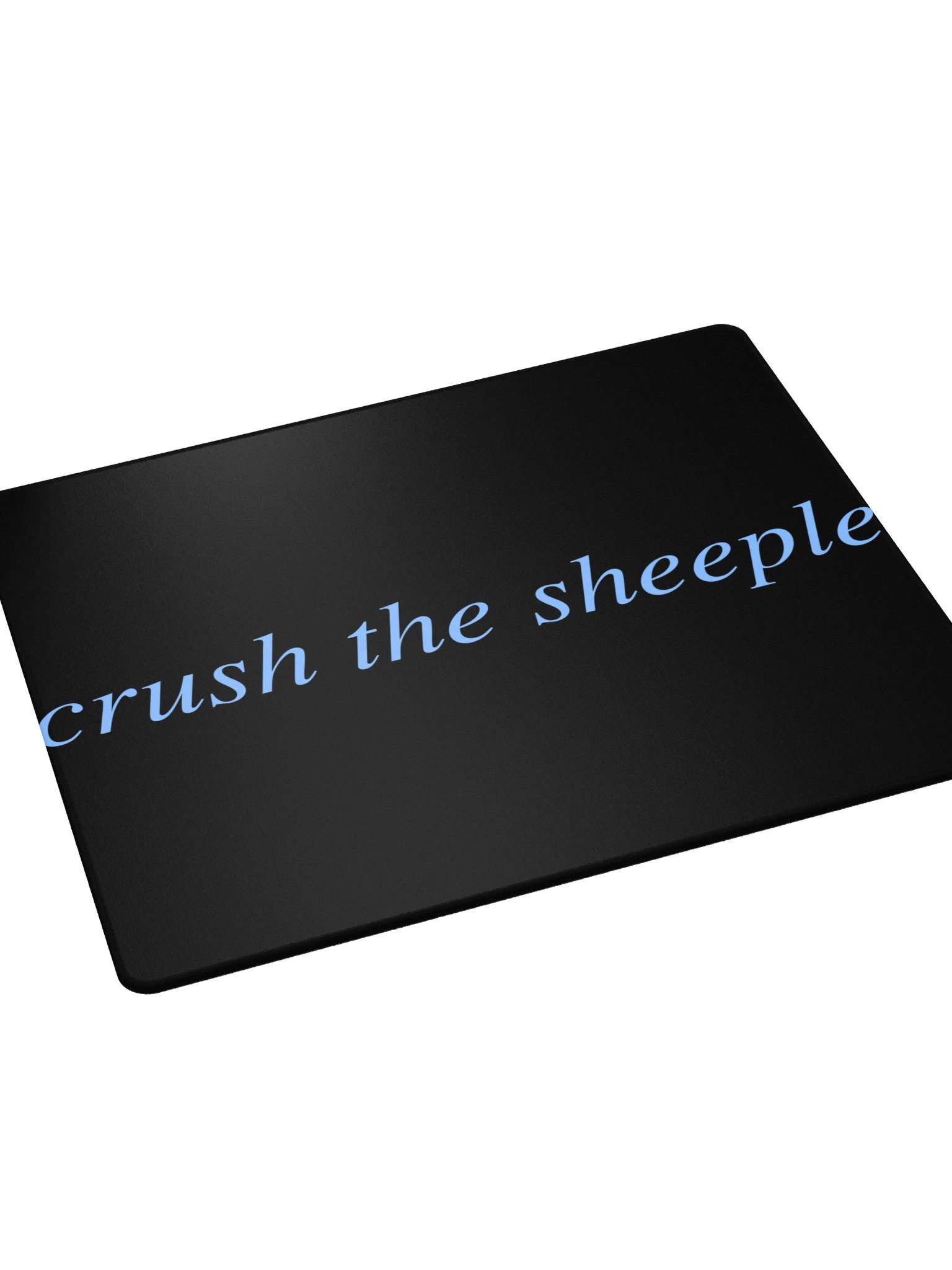 No ShopCo Gaming Mouse Pad - Light Blue on Black product image (4)