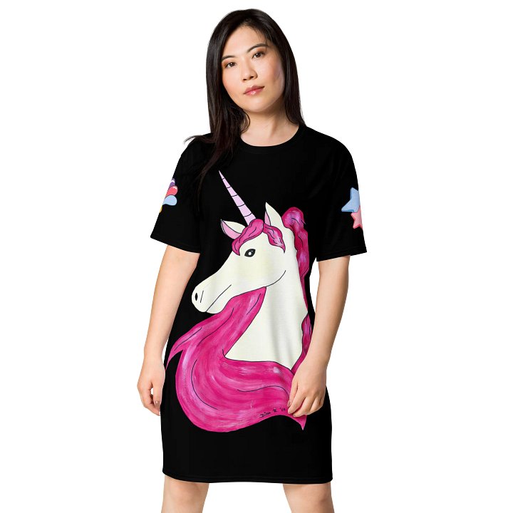 Unicorn (art by Dina R.) - T-Shirt Dress product image (1)