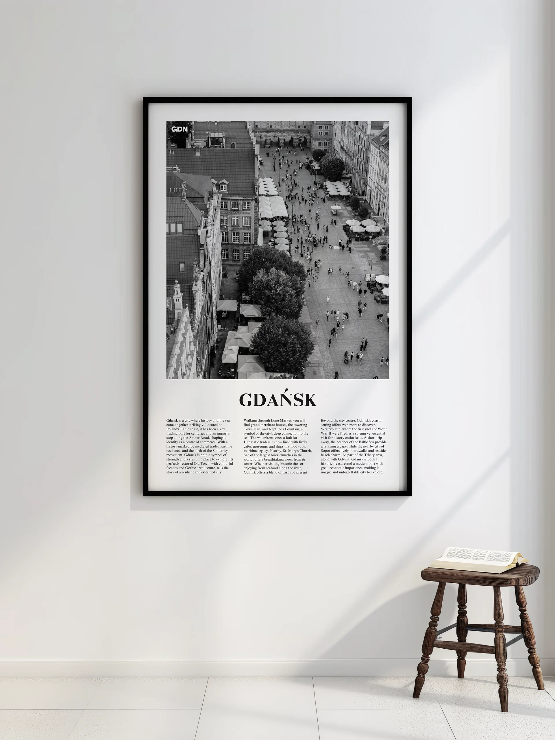Gdansk 03 Newspaper Poster | Framed product image (7)