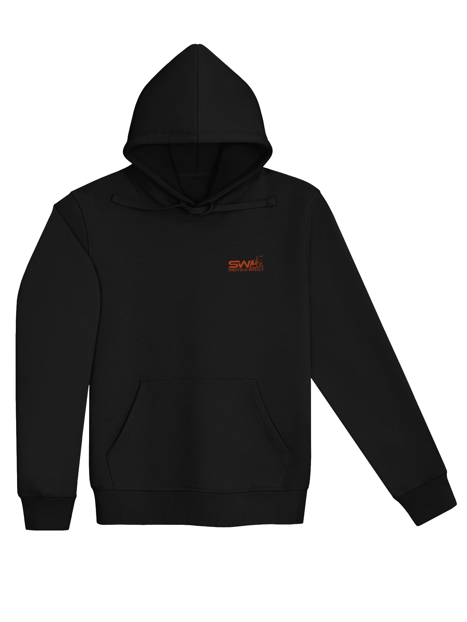 SW Hoodie - Black/Orange (Chest & Back) product image (3)