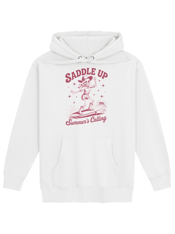Saddle Up, Summer's Calling — Cowboy Skeleton Surf Hoodie product image (1)