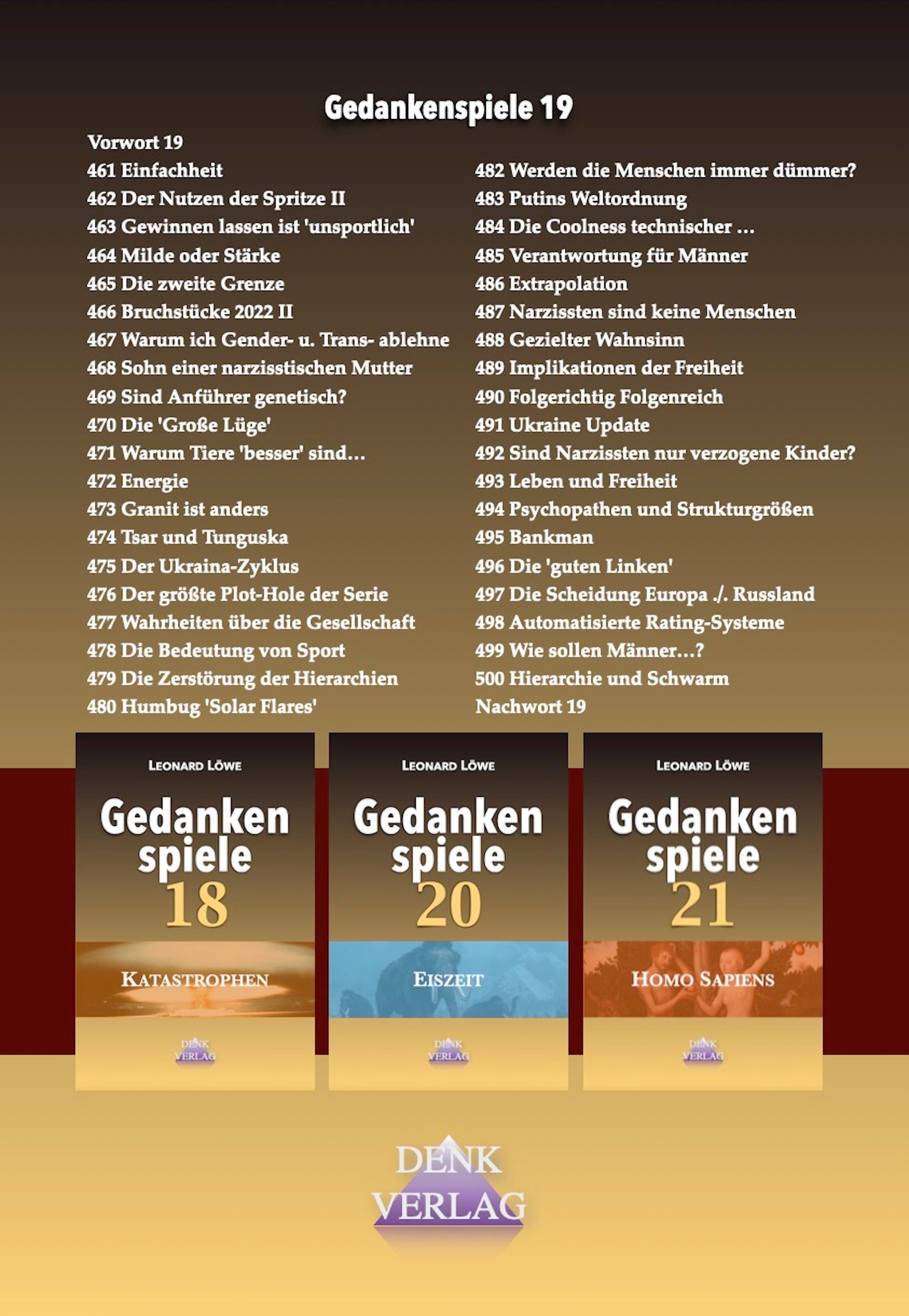 Gedankenspiele 19 (Taschenbuch) product image (2)