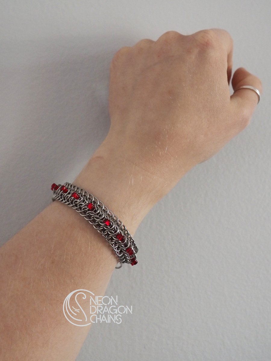 Infernal Dragonback Bracelet / Cherry OOAK product image (4)