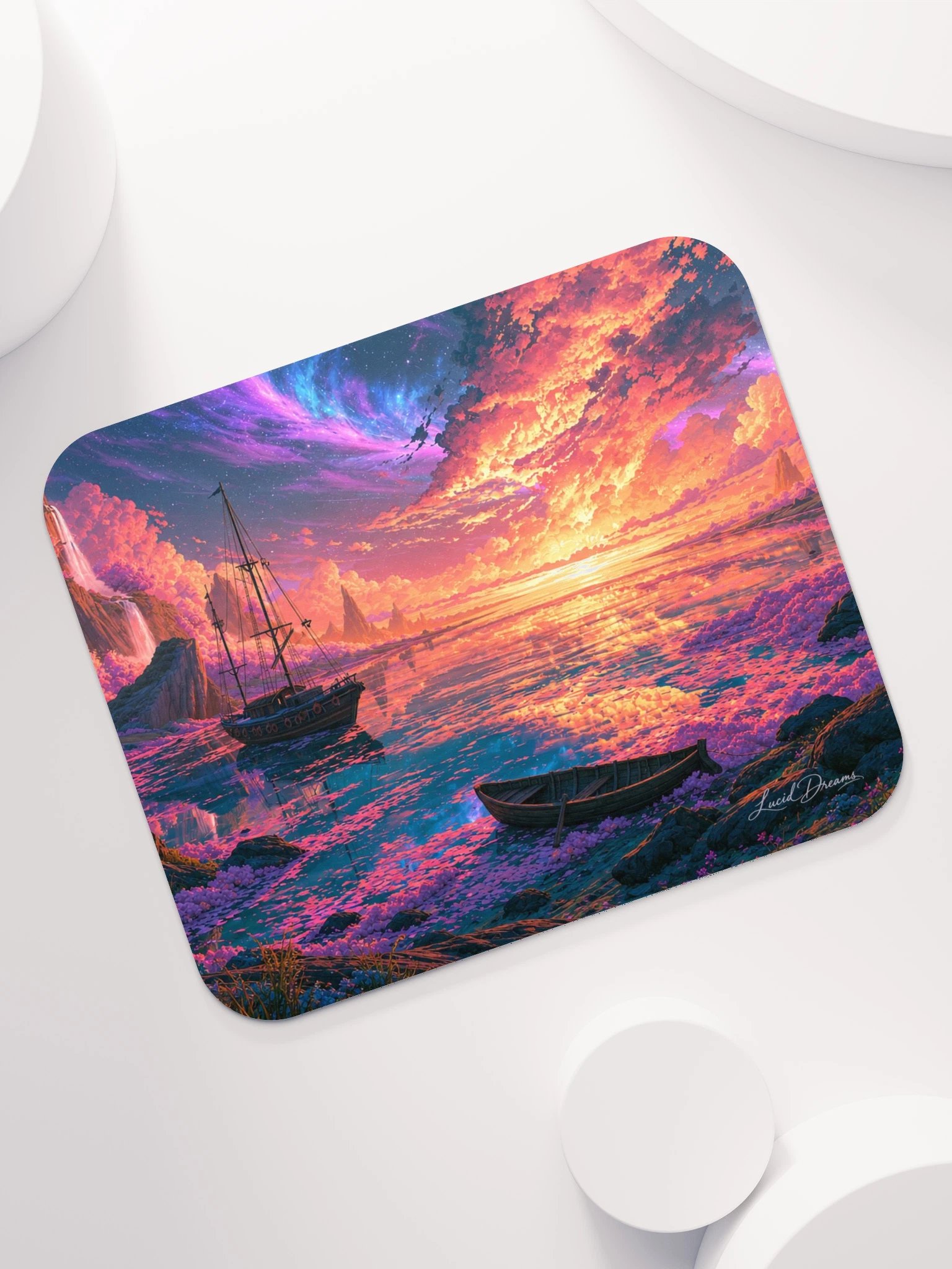 The Rose-Gold Astral Sea Mousepad product image (7)