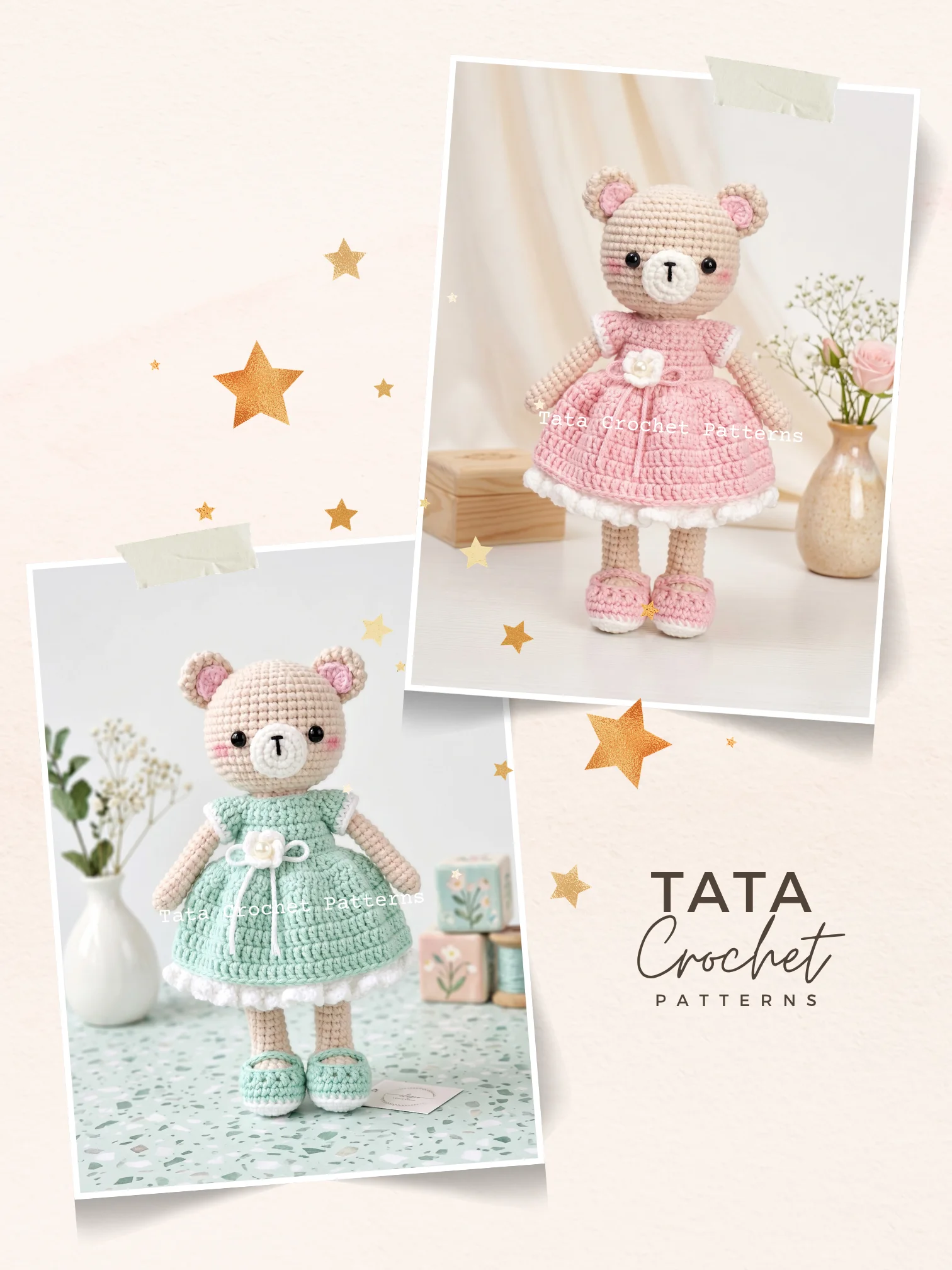 Bea the Resilient Bear – Amigurumi Crochet Pattern | Digital Download PDF product image (4)