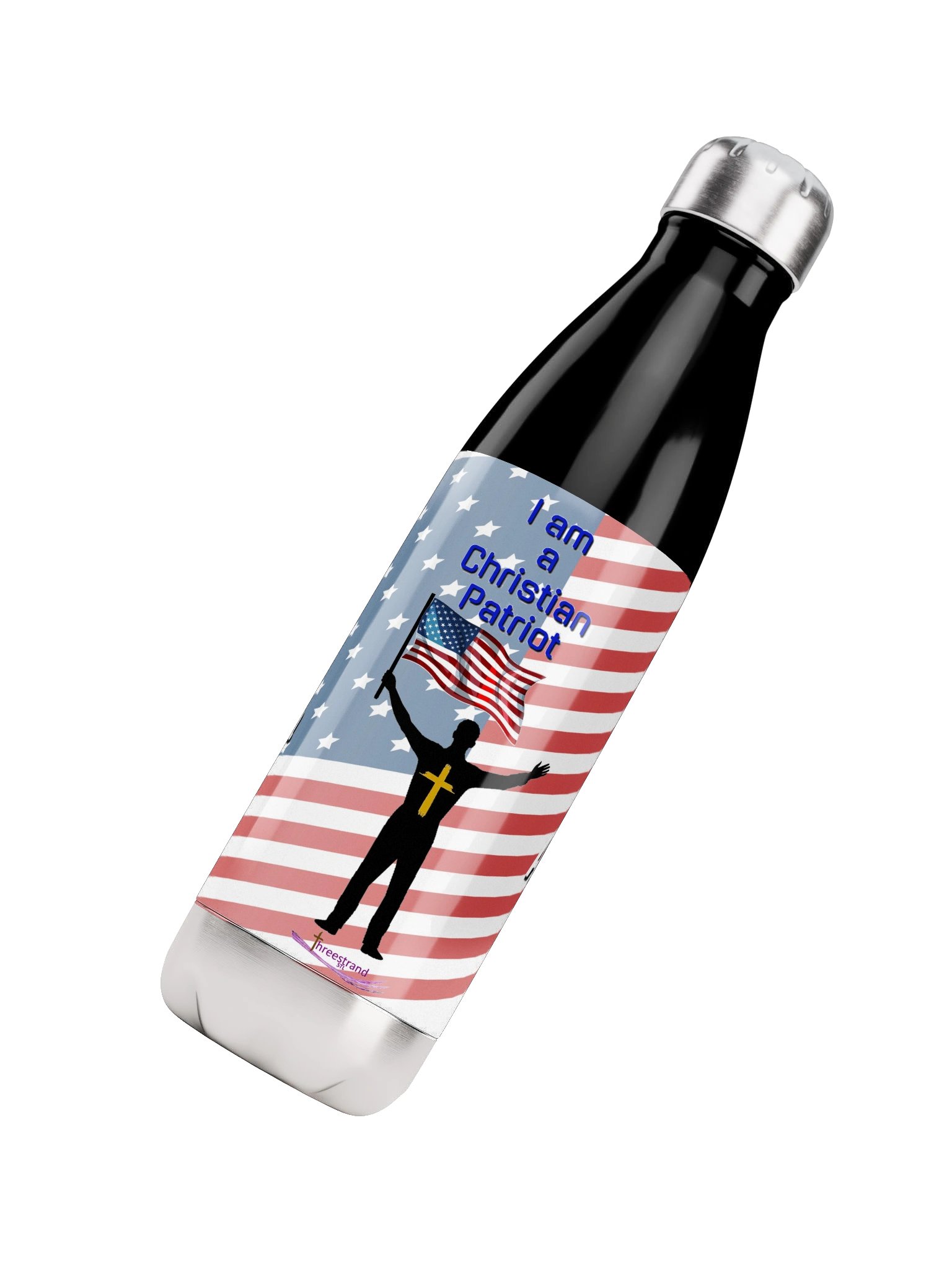 God Bless America — Male Christian Patriot 17oz Bottle product image (4)