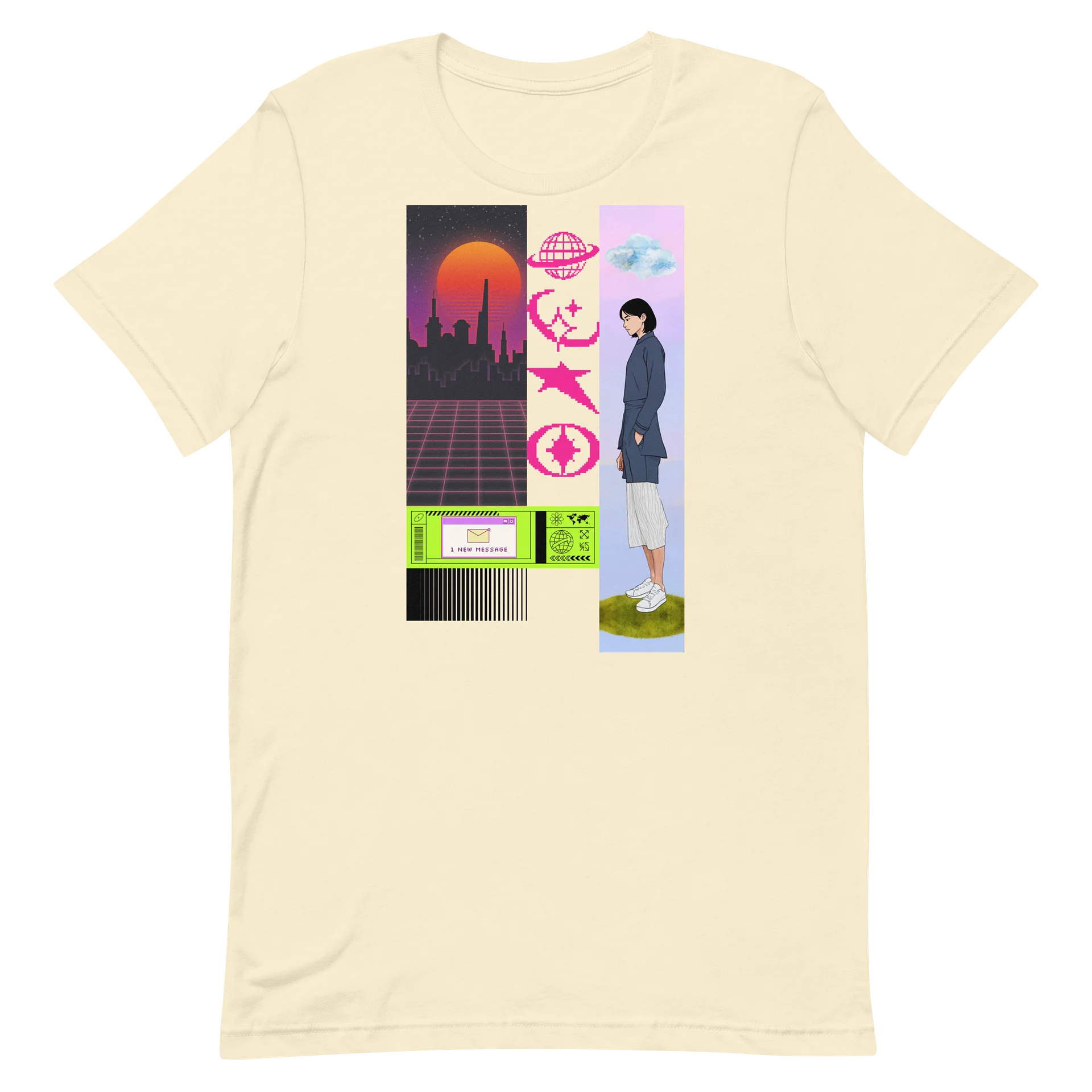 Retro Neon Message Collage Tee product image (27)