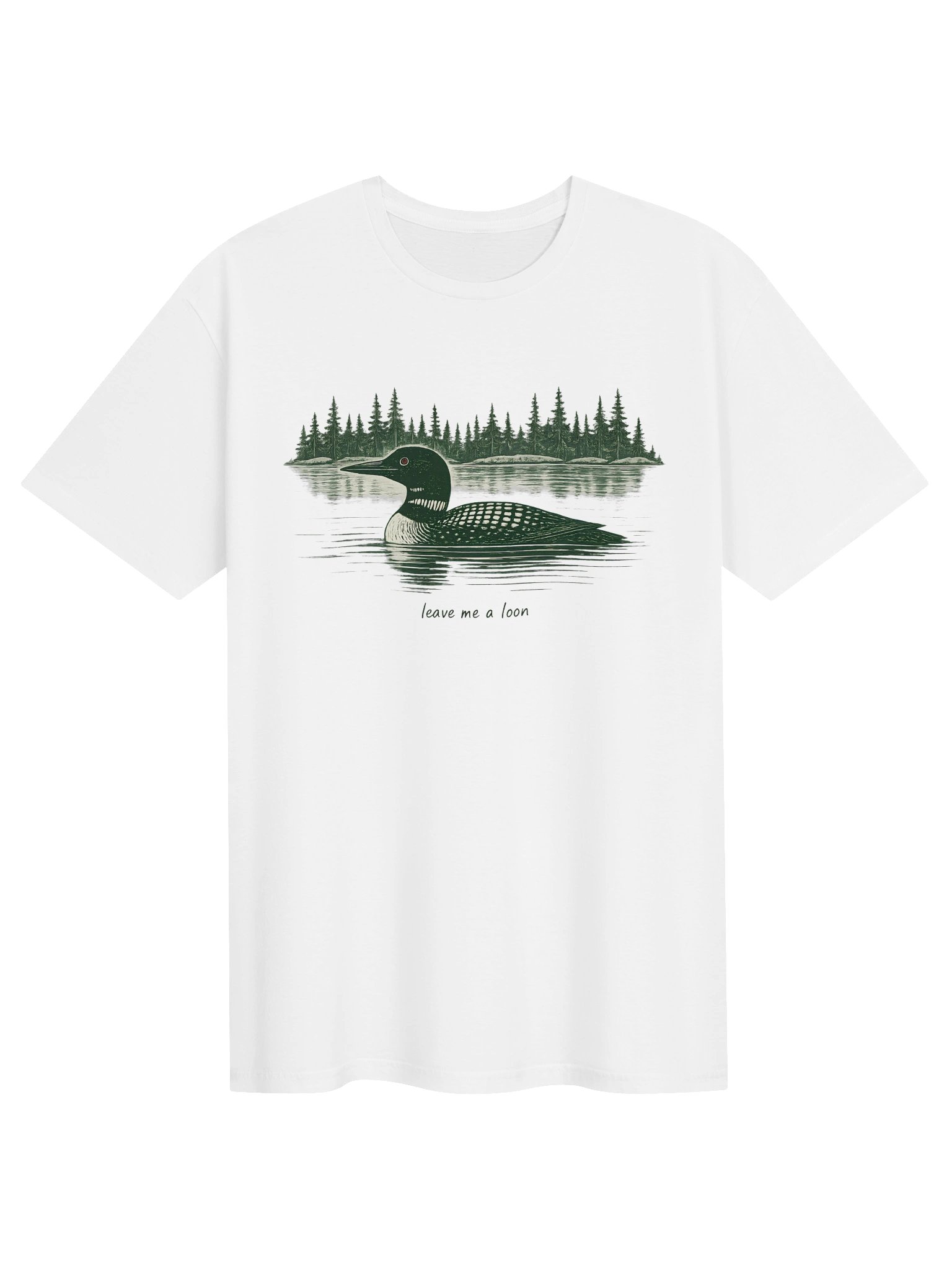Leave Me A Loon T-Shirt – Funny Common Loon Graphic Tee & Bird Lover Gift product image (3)
