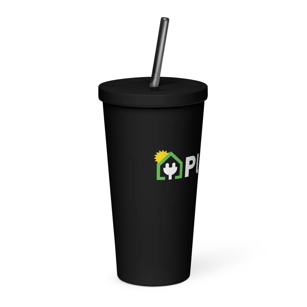 Plug It In Solar High-Quality Insulated Tumbler with Straw product image (4)