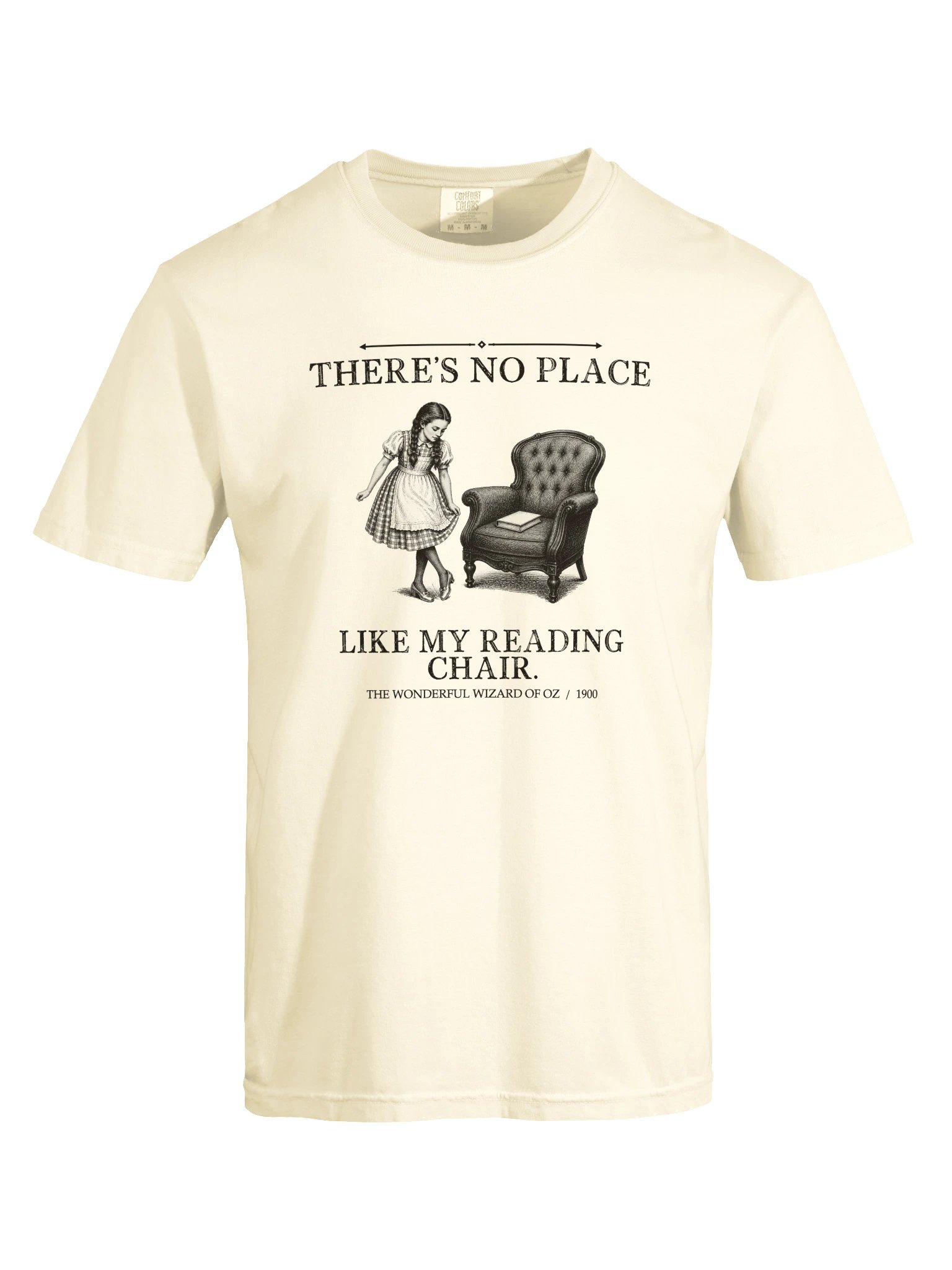 There S No Place Like Reading Chair -- The Wonderful Wizard of Oz Tee (Light) product image (17)