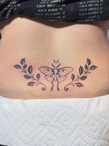 The Luna Moth lives a short life, making every moment of its beauty intentional. This piece represents transformation, intuit...
