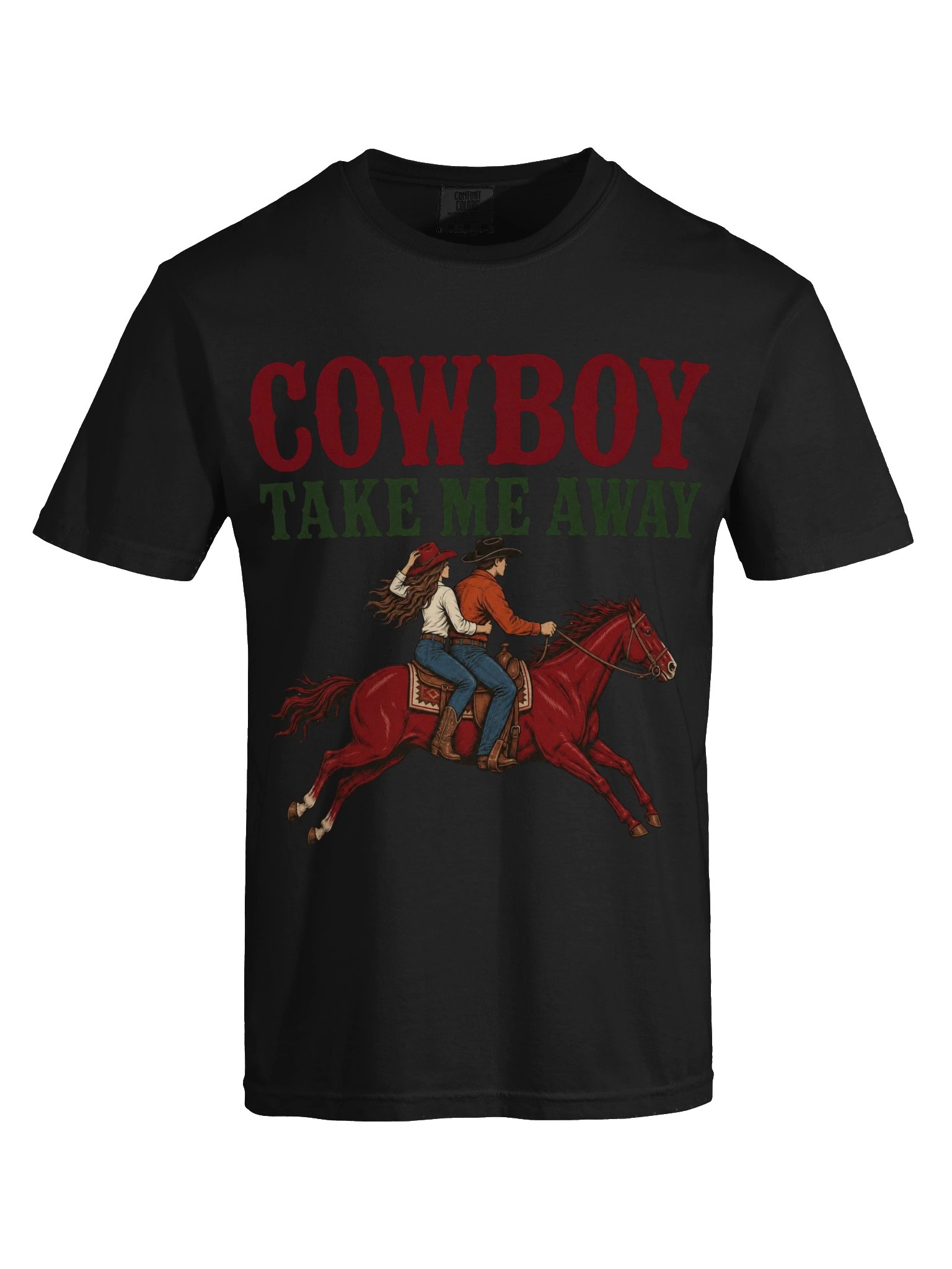 Cowboy Take Me Away T-Shirt - Vintage Western Cowgirl Graphic Tee - Retro Country Music Couple Shirt - Western Aesthetic Unisex T-Shirt product image (113)