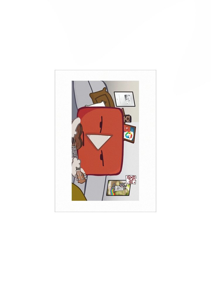 Red App Apology Paper Poster product image (1)