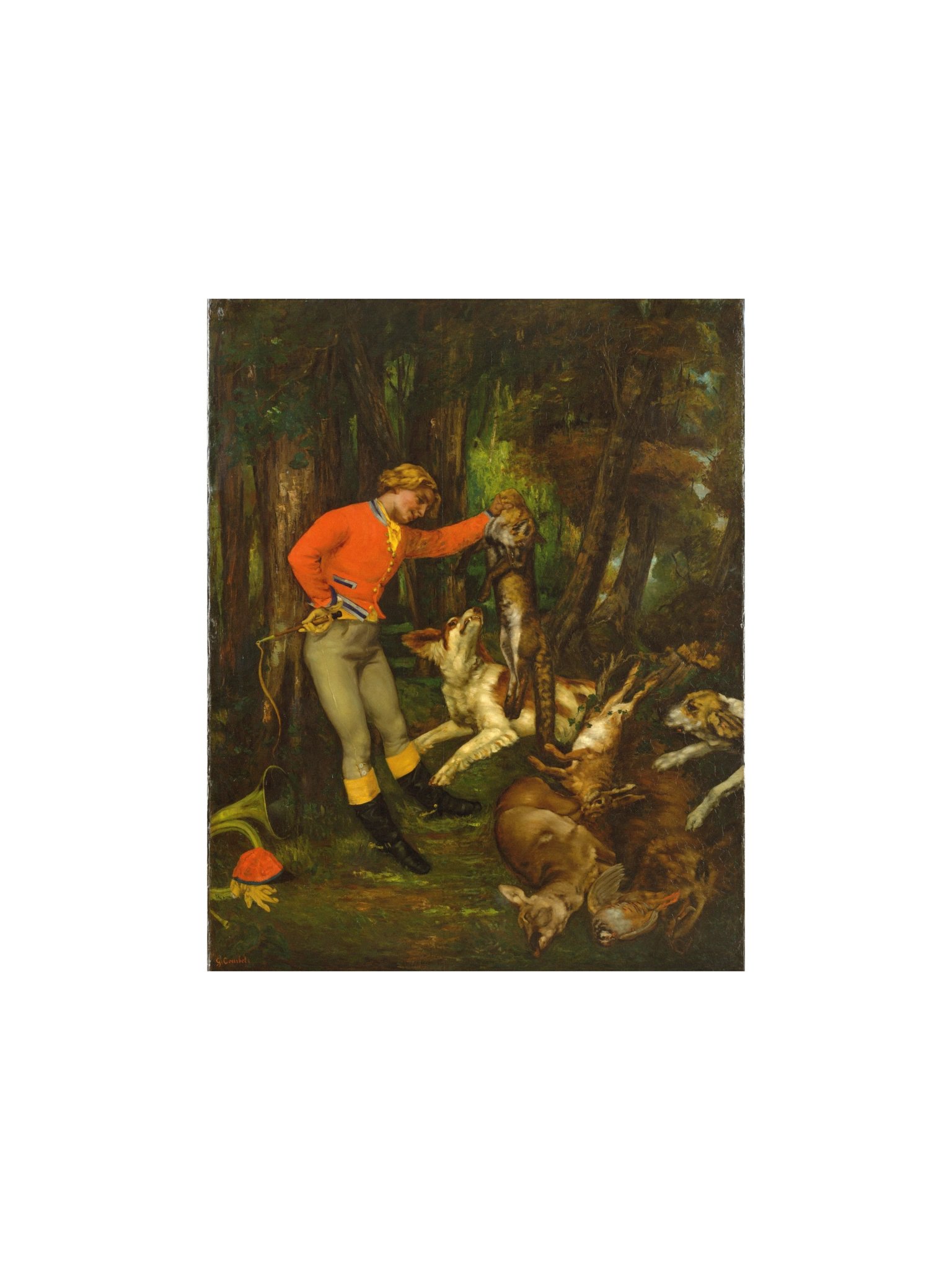 Courbet, After the Hunt — Fine-Art Poster product image (2)