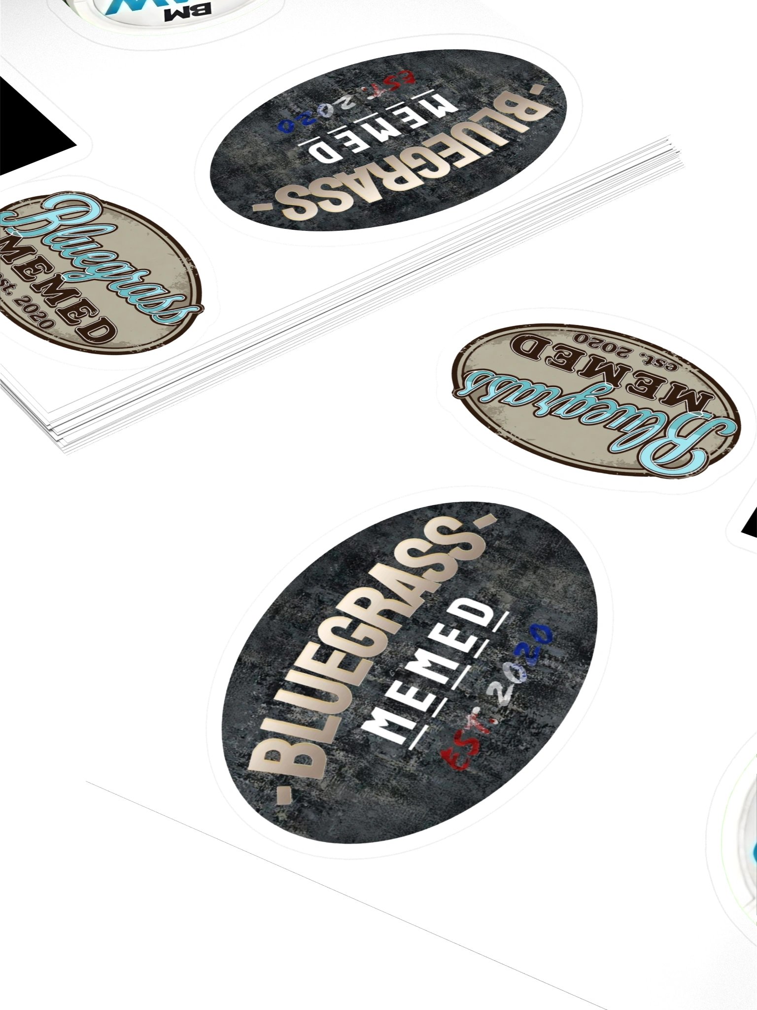 Bluegrass Memed Sticker Sheet product image (2)
