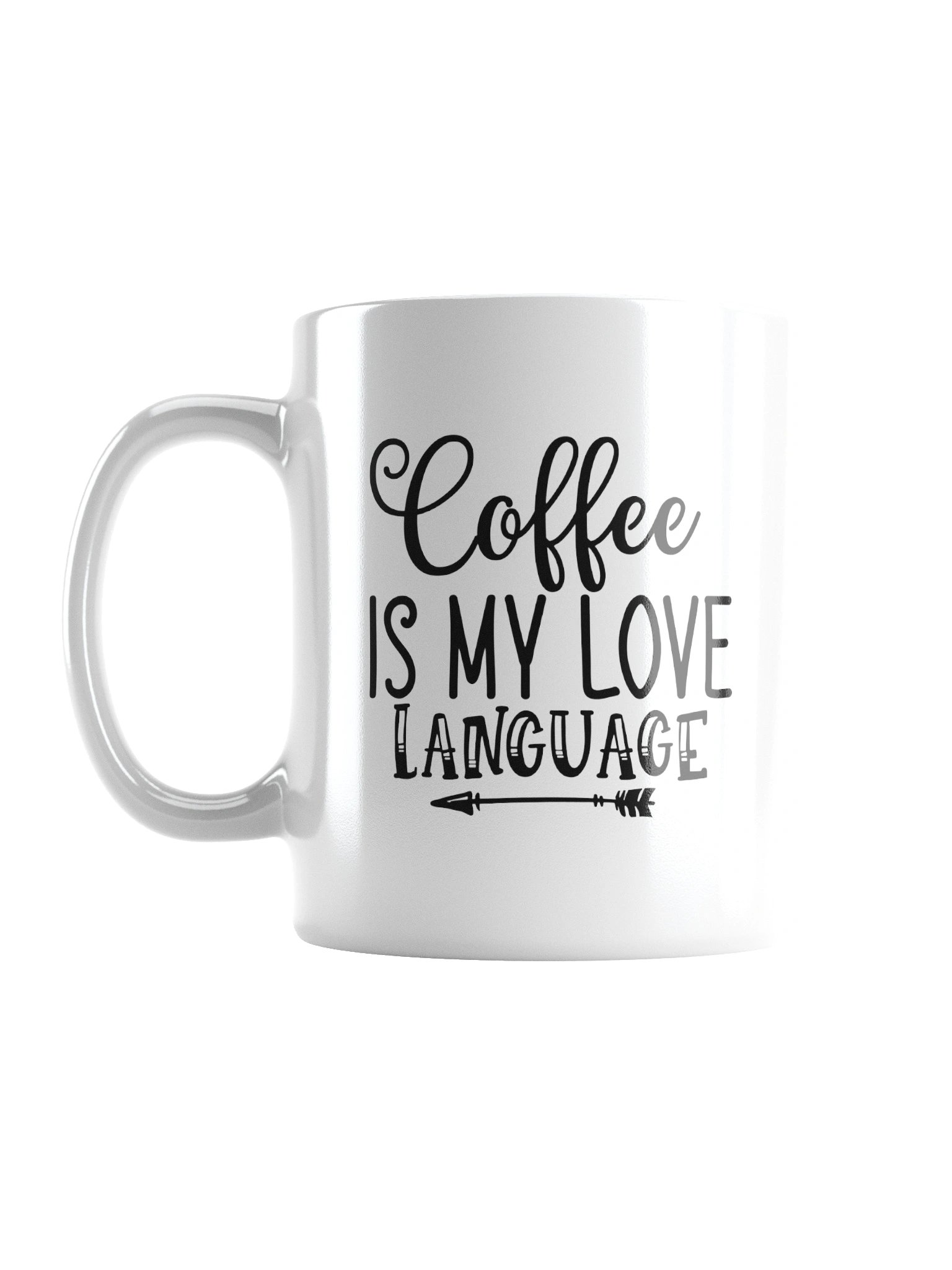 Coffee Is My Love Language Funny Mug - Cute Coffee Lover Ceramic Cup Gift product image (1)