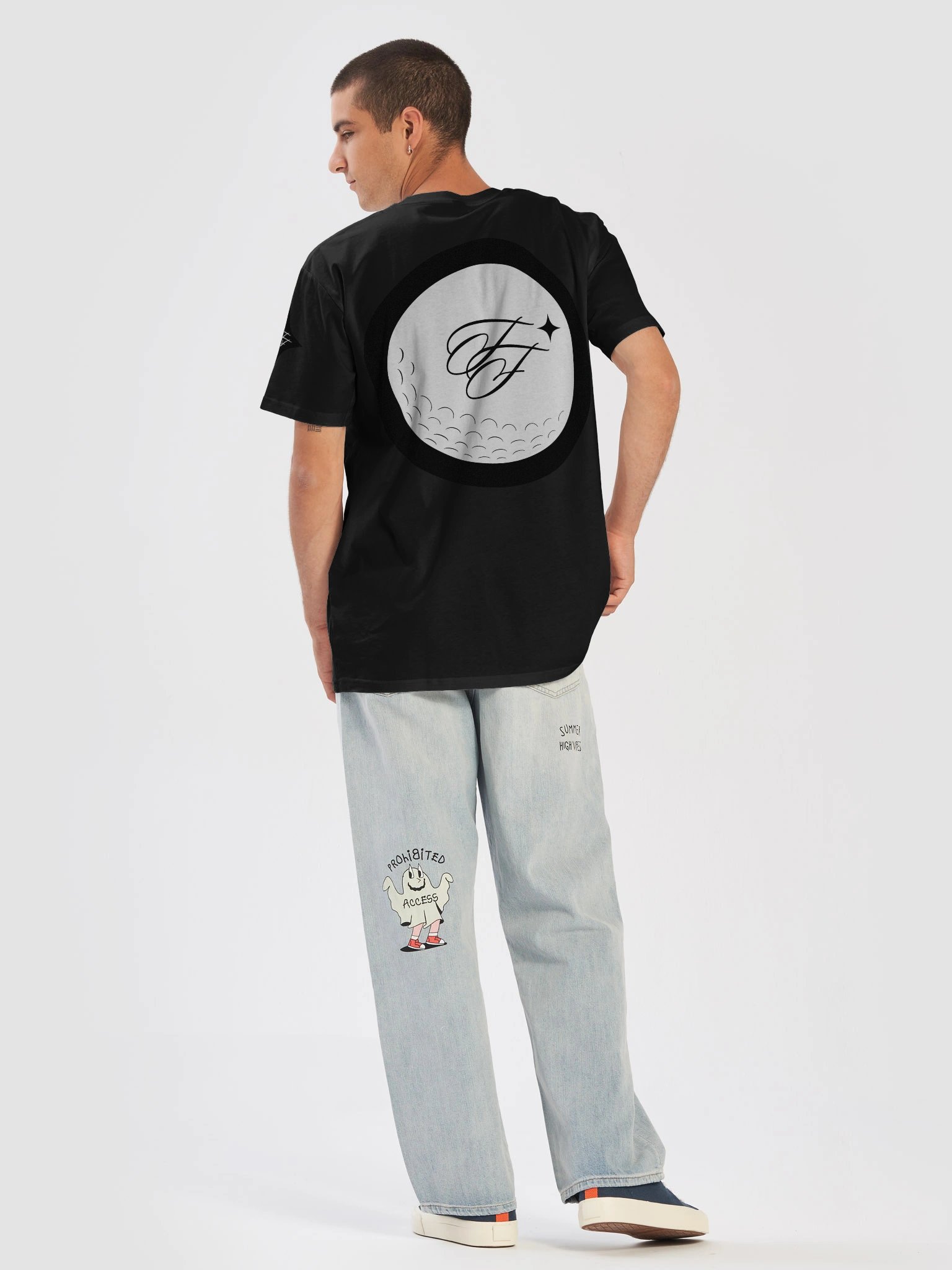 F&F Script Ball Premium T-Shirt product image (6)