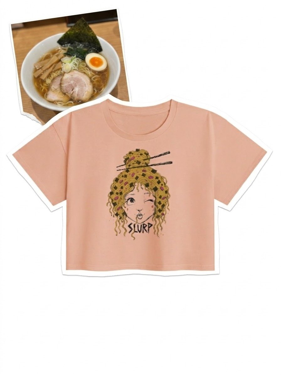 SLURP — Lost in the Broth | Graphic Crop Top | Ramen Streetwear product image (1)