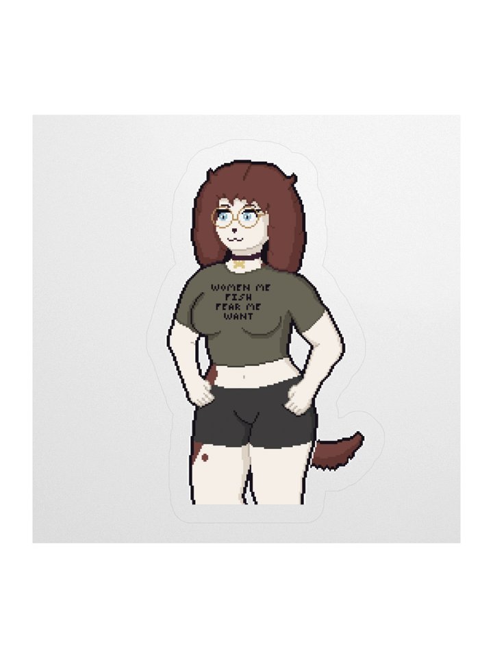 Fear Fish Women Sticker product image (1)