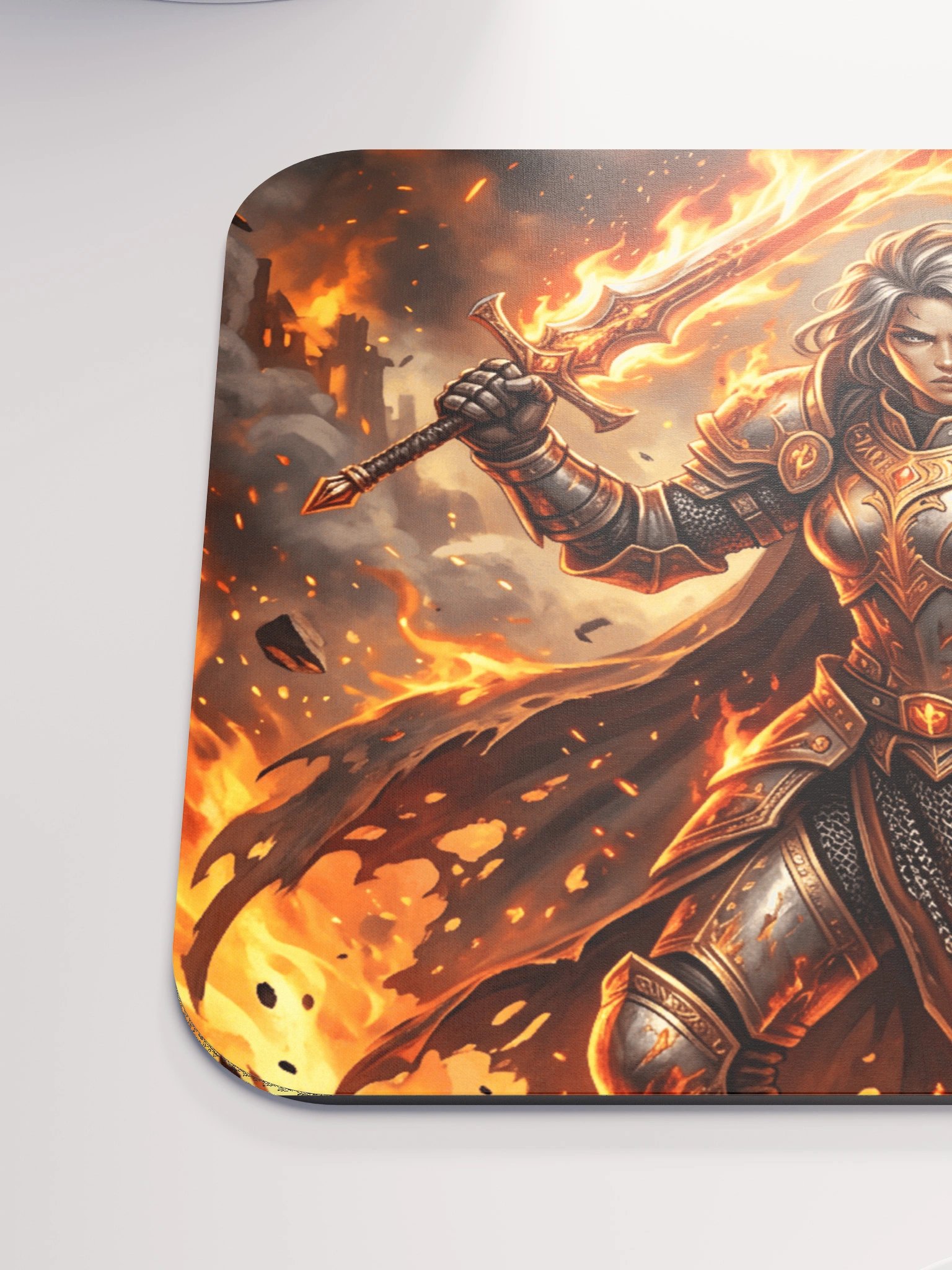 Flameblade Warrior Mouse Pad product image (6)