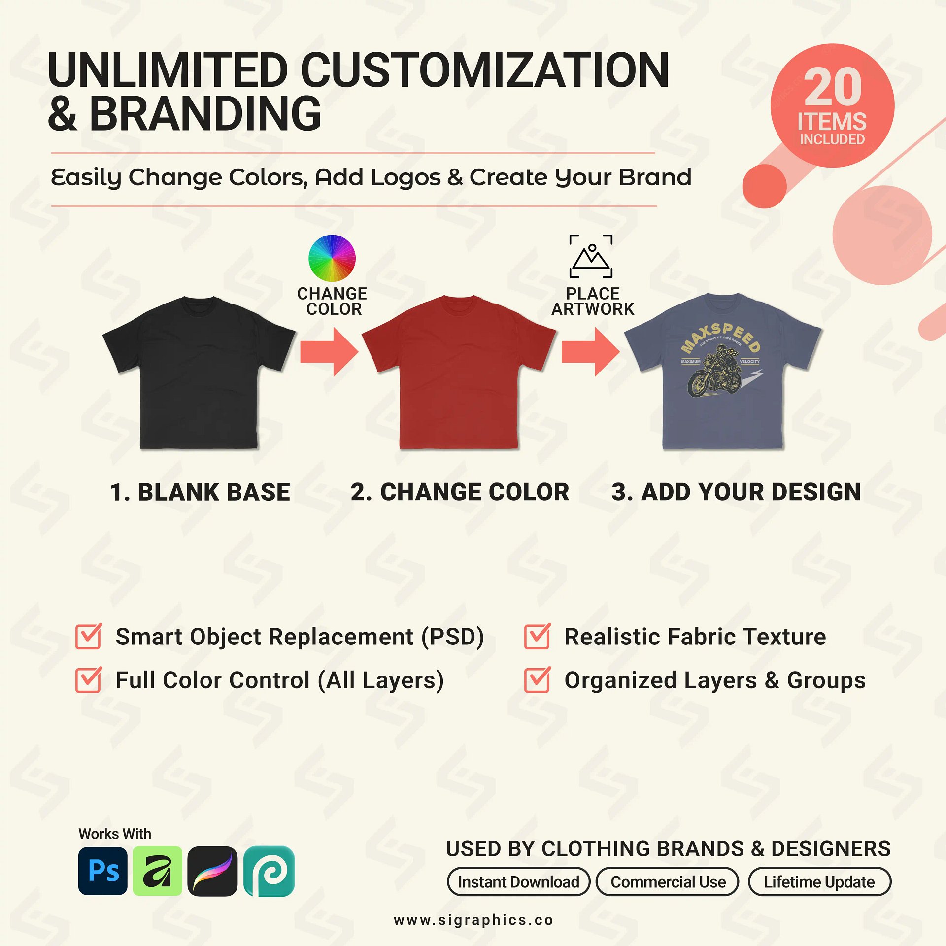 Realistic Clothing Mockups Mega Bundle product image (4)