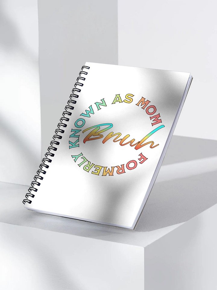 Formerly Known As Mom Bruh Colorful Gradient Spiral Notebook product image (2)