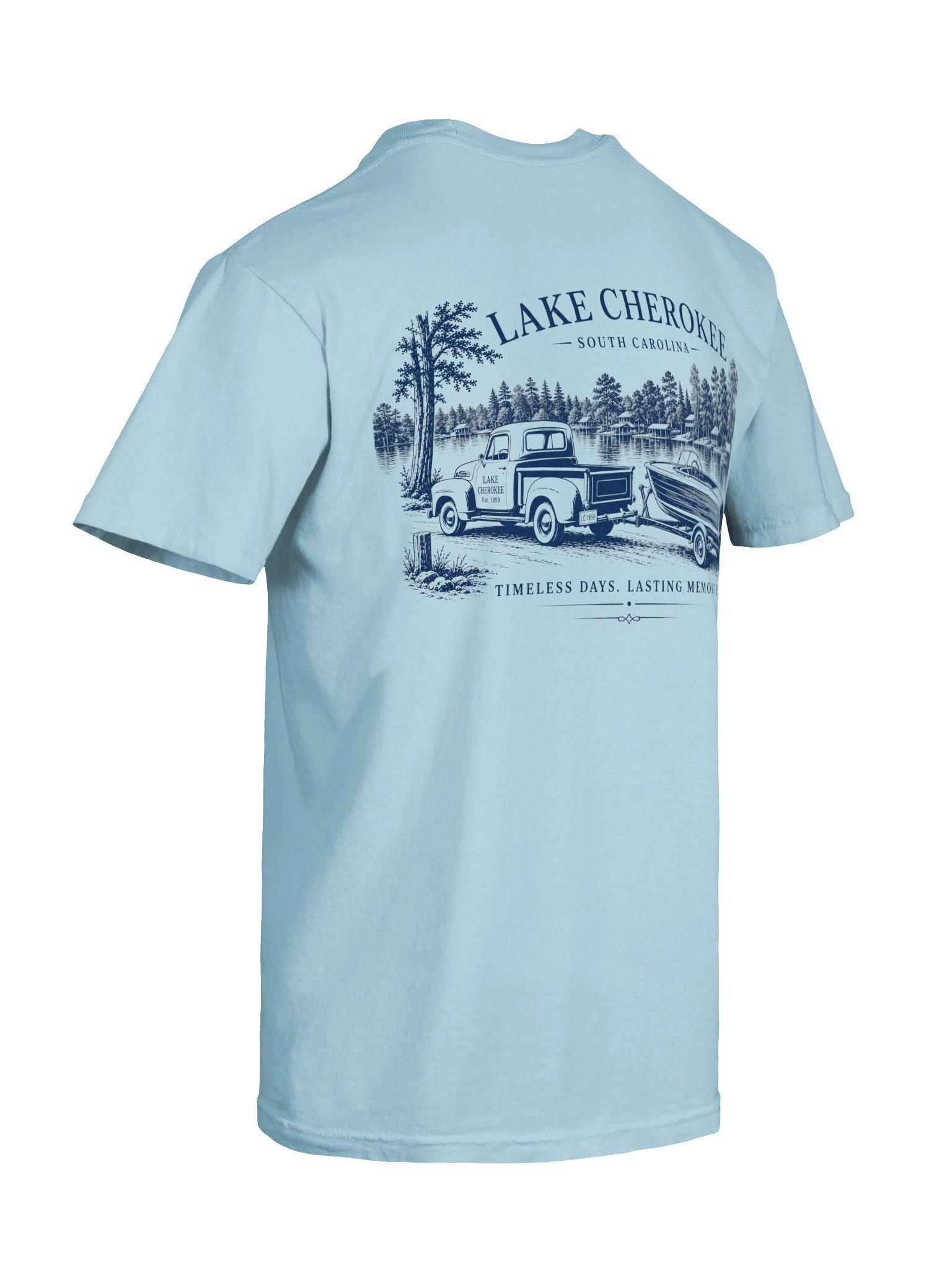Lake Cherokee Vintage Truck Tee (blue) product image (24)