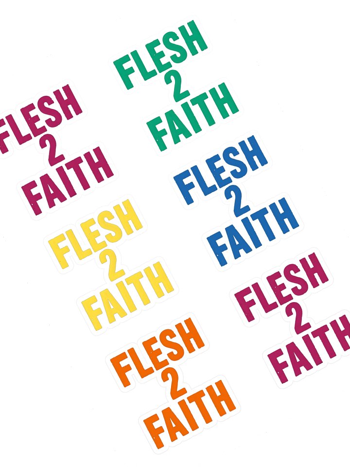 From Flesh 2 Faith — Logo Sticker Sheet product image (1)