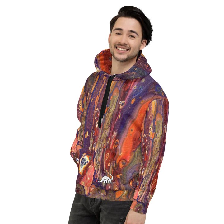 Hyperspace Fluid Acrylic All-Over Print Hoodie product image (2)
