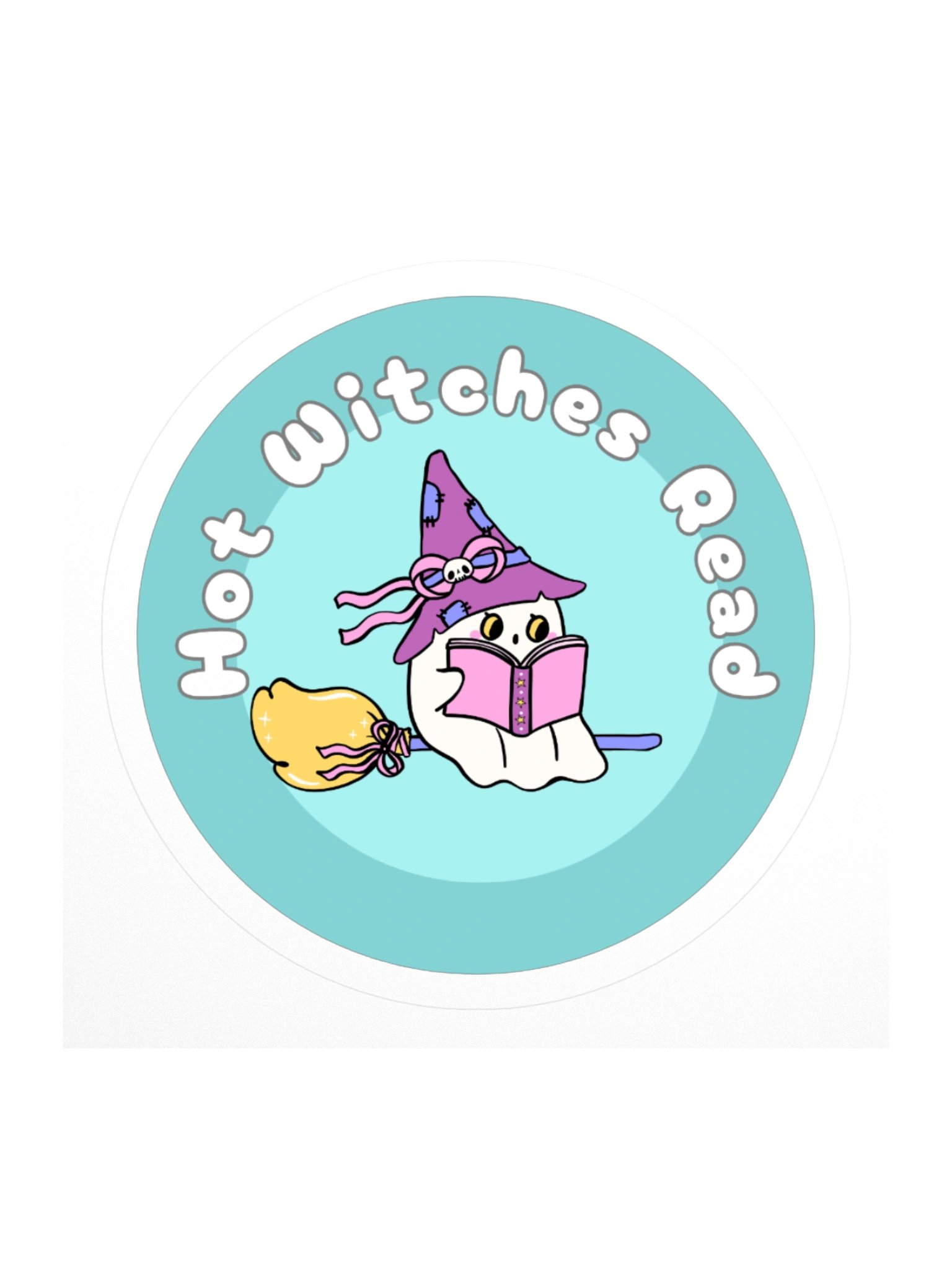 Hot Witches Read (Green) - Sticker product image (3)