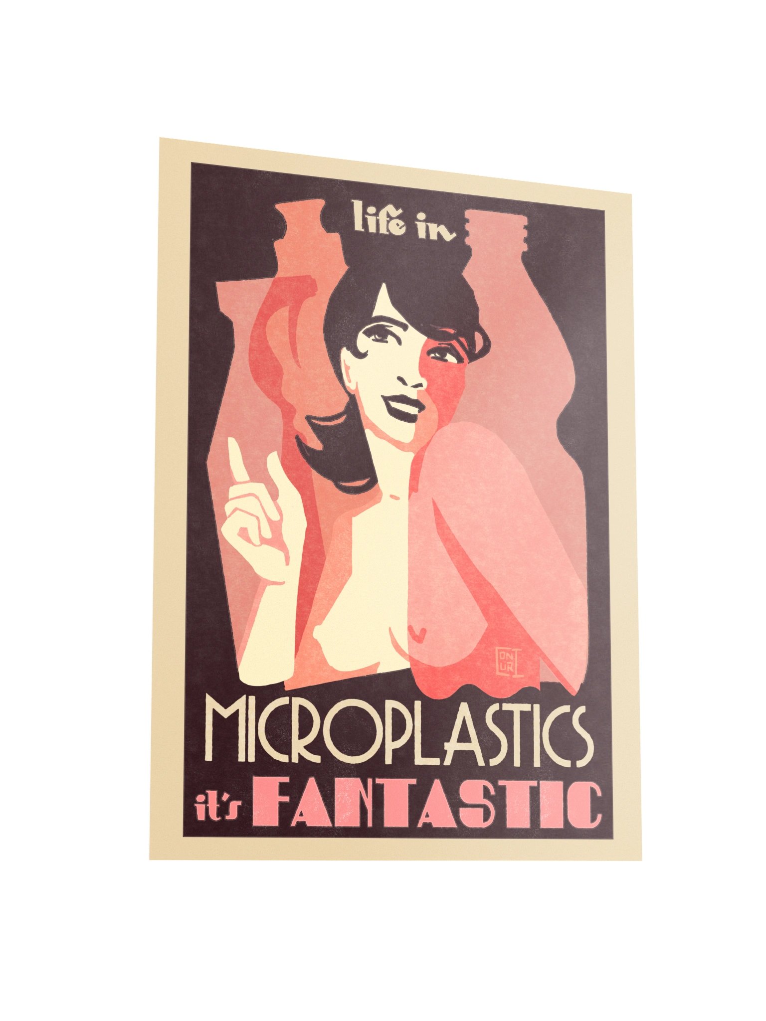 Life in Microplastics Retro Poster product image (4)